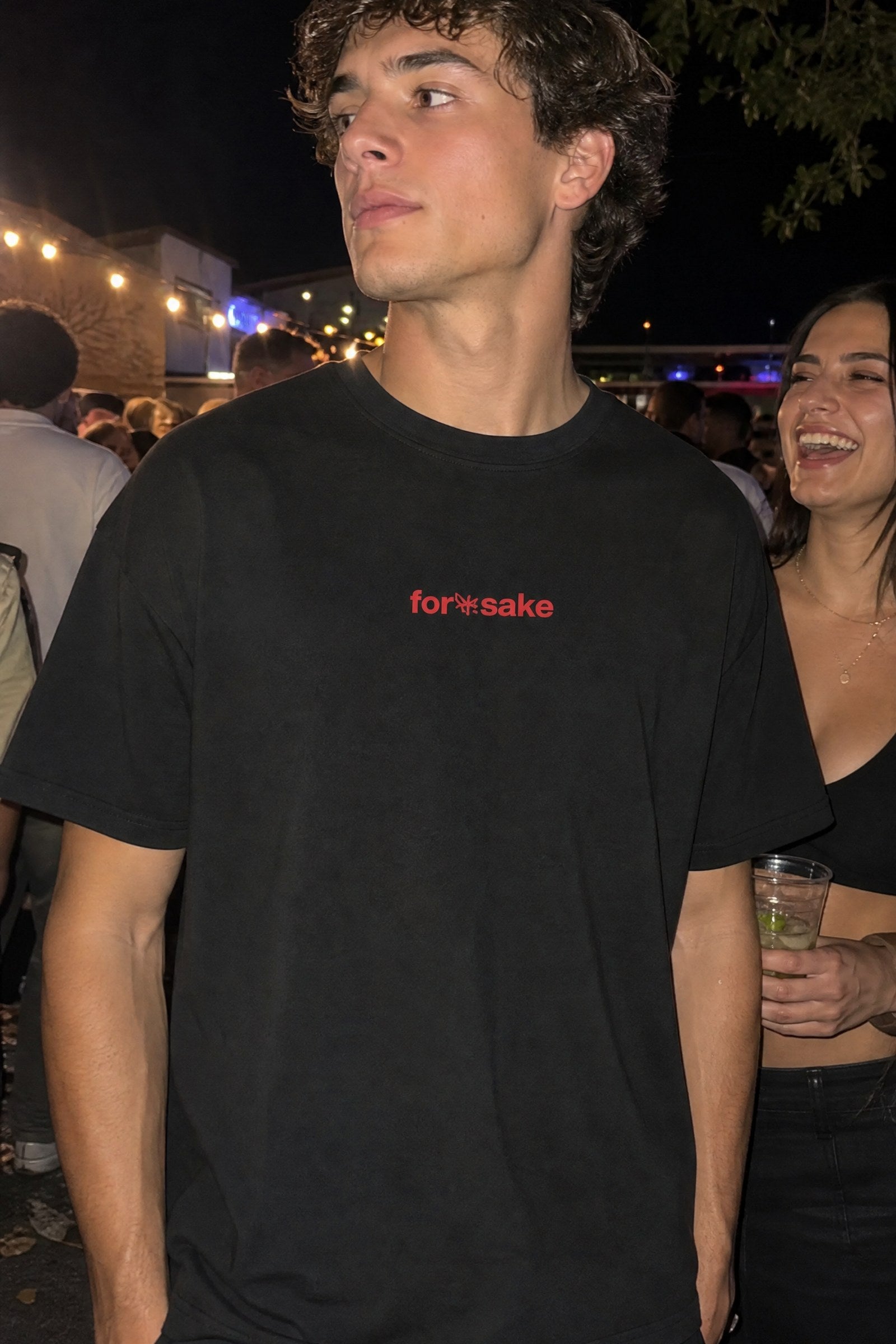 FFS cropped 2:3 | original_media:gid://shopify/MediaImage/30933744287847 | position:4 | Forfksake Fake Love Black T-Shirt