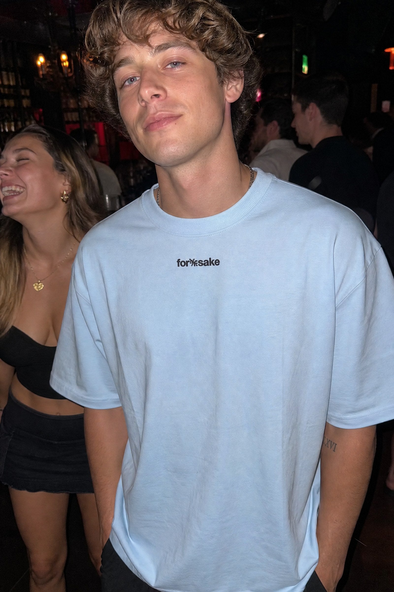 FFS cropped 2:3 | original_media:gid://shopify/MediaImage/30933773615207 | position:4 | Forfksake Gentle Light Blue T-Shirt
