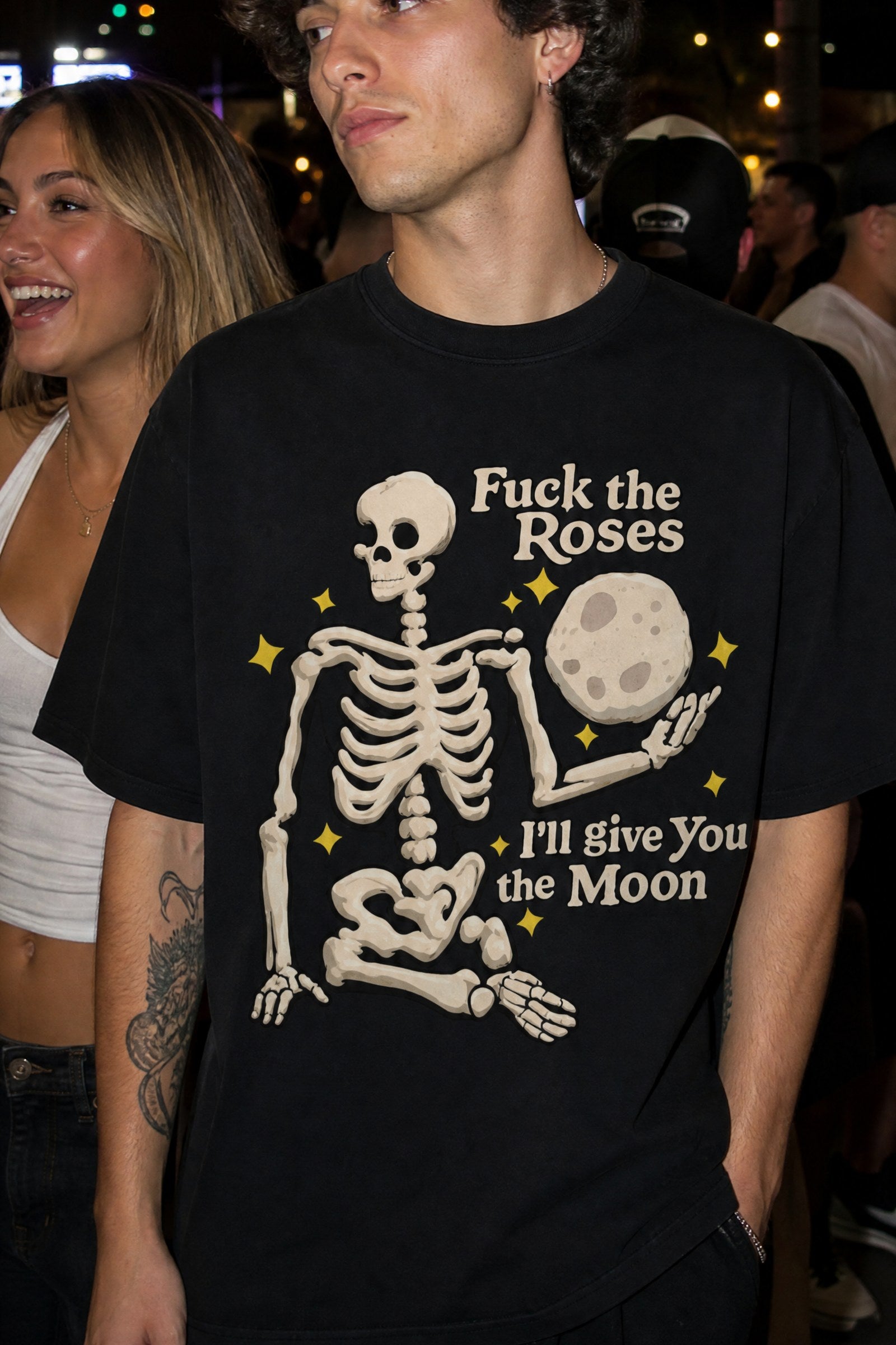 FFS cropped 2:3 | original_media:gid://shopify/MediaImage/30933872672871 | position:4 | Forfksake Giving You Moon Tee - Black