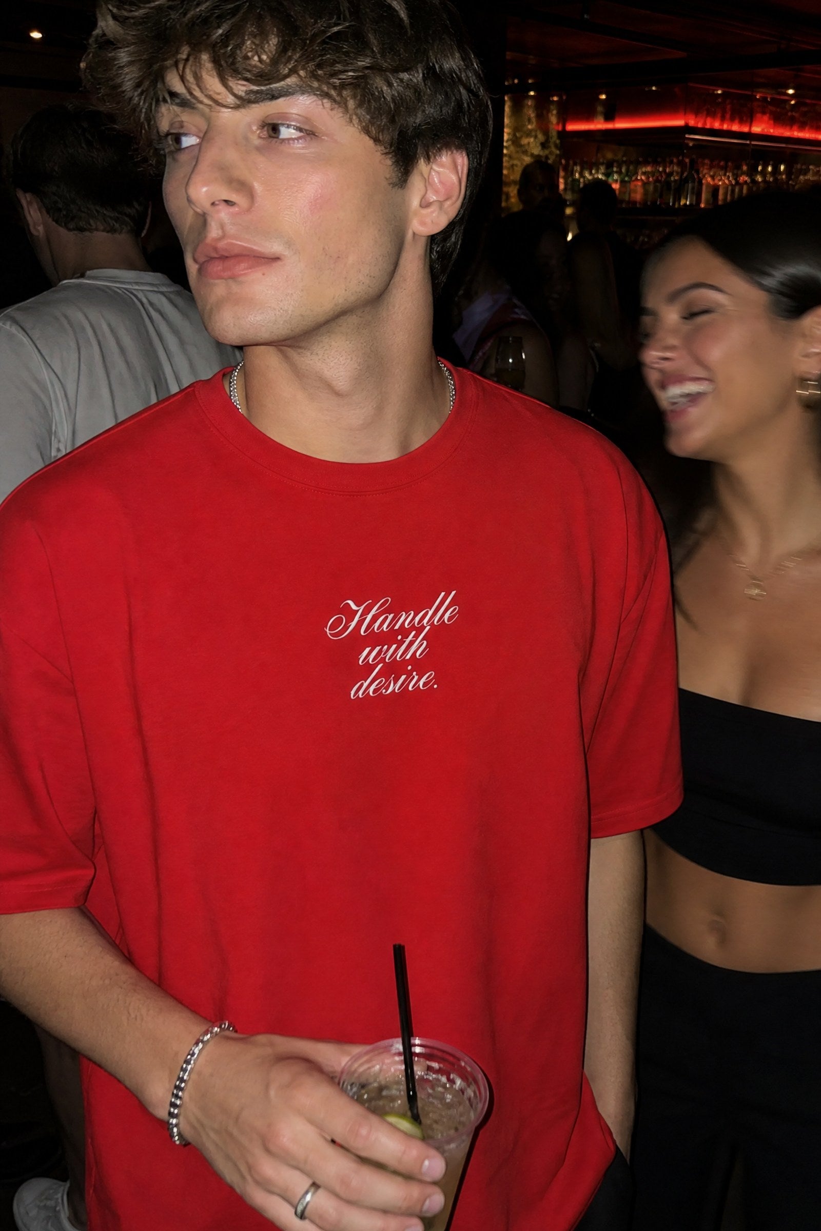 FFS cropped 2:3 | original_media:gid://shopify/MediaImage/30933956722791 | position:4 | Forfksake Handle With Desire Red T-Shirt