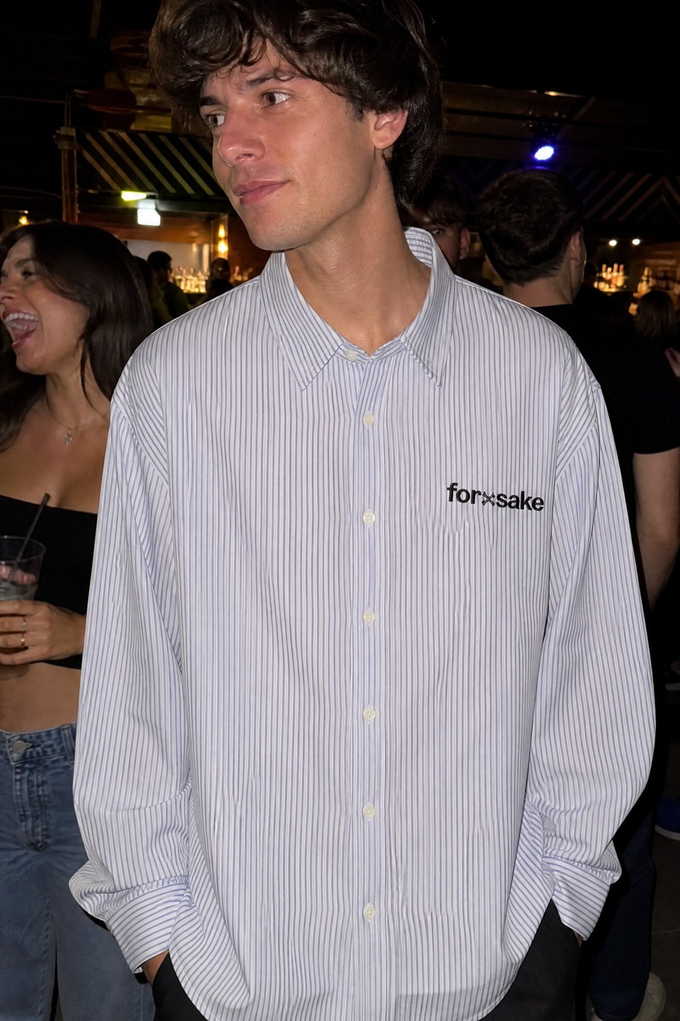 FFS cropped 2:3 | original_media:gid://shopify/MediaImage/30933963702375 | position:4 | Forfksake Hot And Young Striped Shirt Blue