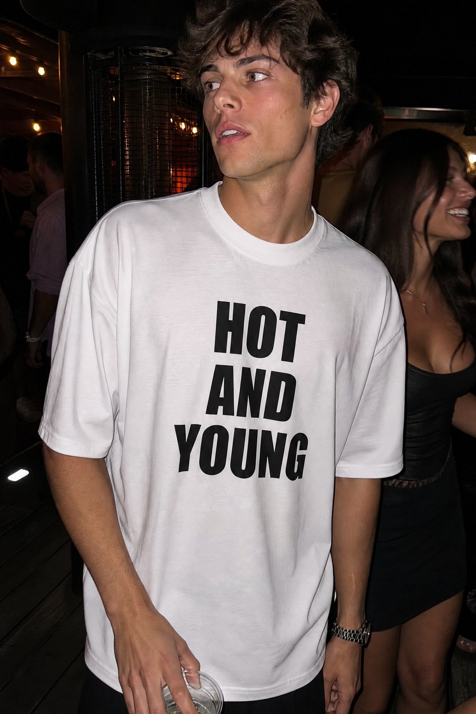 FFS cropped 2:3 | original_media:gid://shopify/MediaImage/30933964914791 | position:4 | Forfksake Hot And Young T-Shirt White