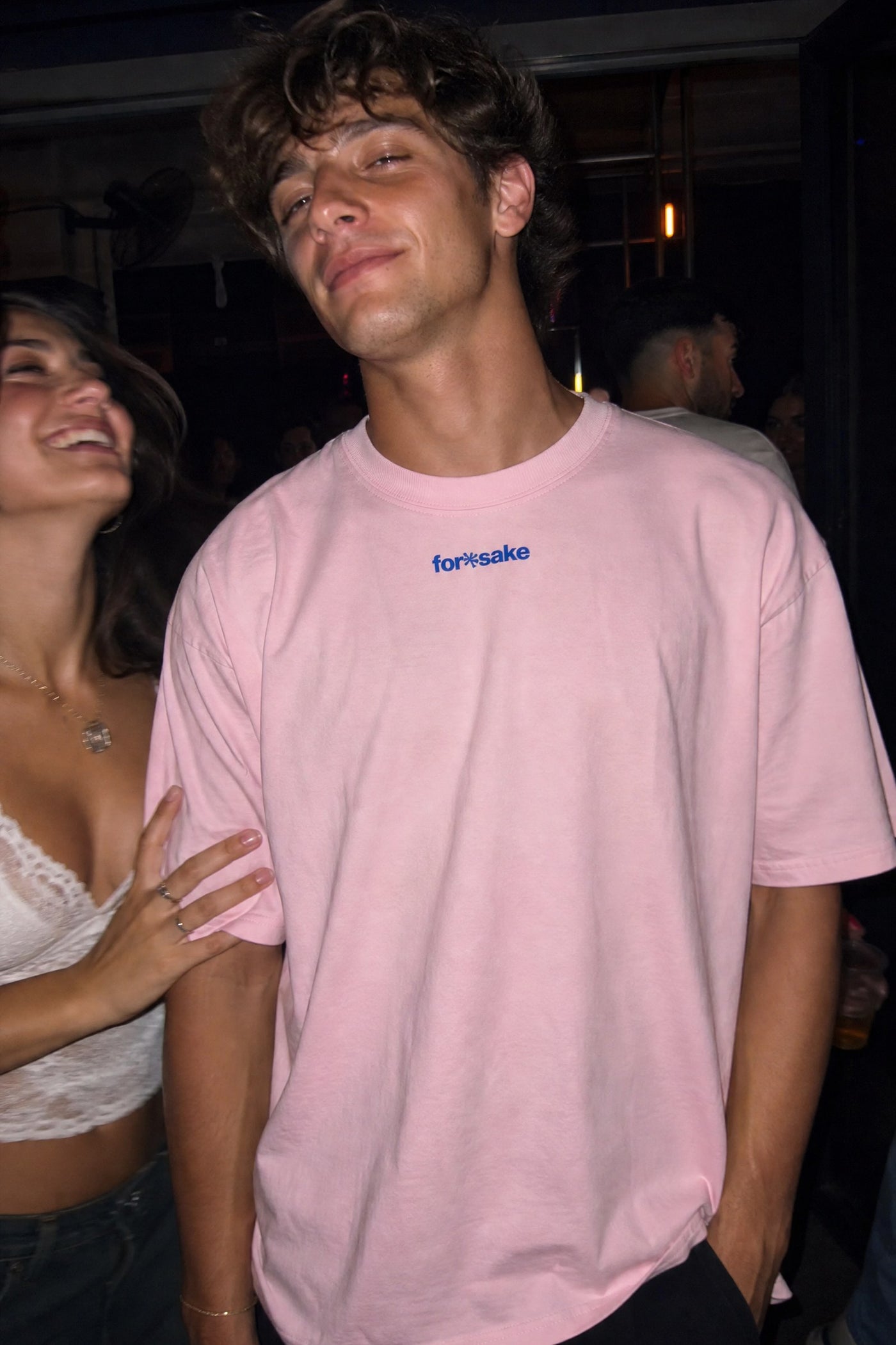 FFS cropped 2:3 | original_media:gid://shopify/MediaImage/30933990408295 | position:4 | Forfksake I Don't Flirt Pink T-Shirt
