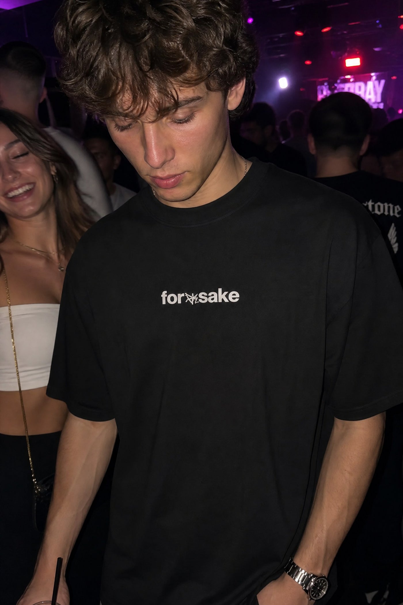 FFS cropped 2:3 | original_media:gid://shopify/MediaImage/30934006268007 | position:4 | Forfksake If I'm Flirting With You Black T-Shirt