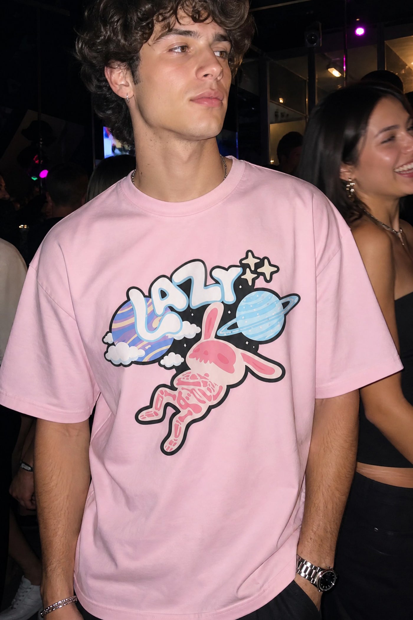 FFS cropped 2:3 | original_media:gid://shopify/MediaImage/30934013804647 | position:4 | Forfksake Lazy Orbit Tee - Pink