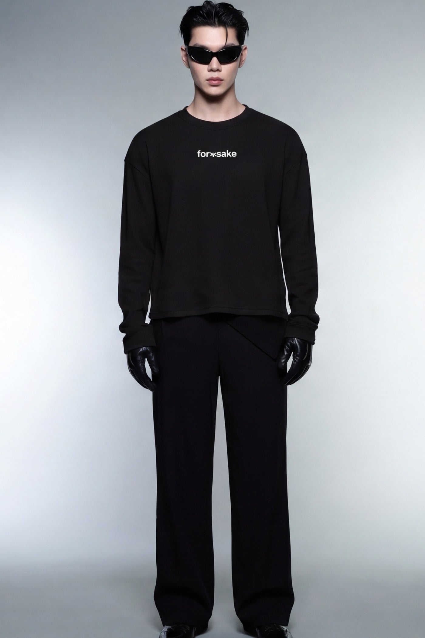 FFS cropped 2:3 | original_media:gid://shopify/MediaImage/30934018949223 | position:4 | Forfksake Little Fucked Up Waffle Long Sleeve Black