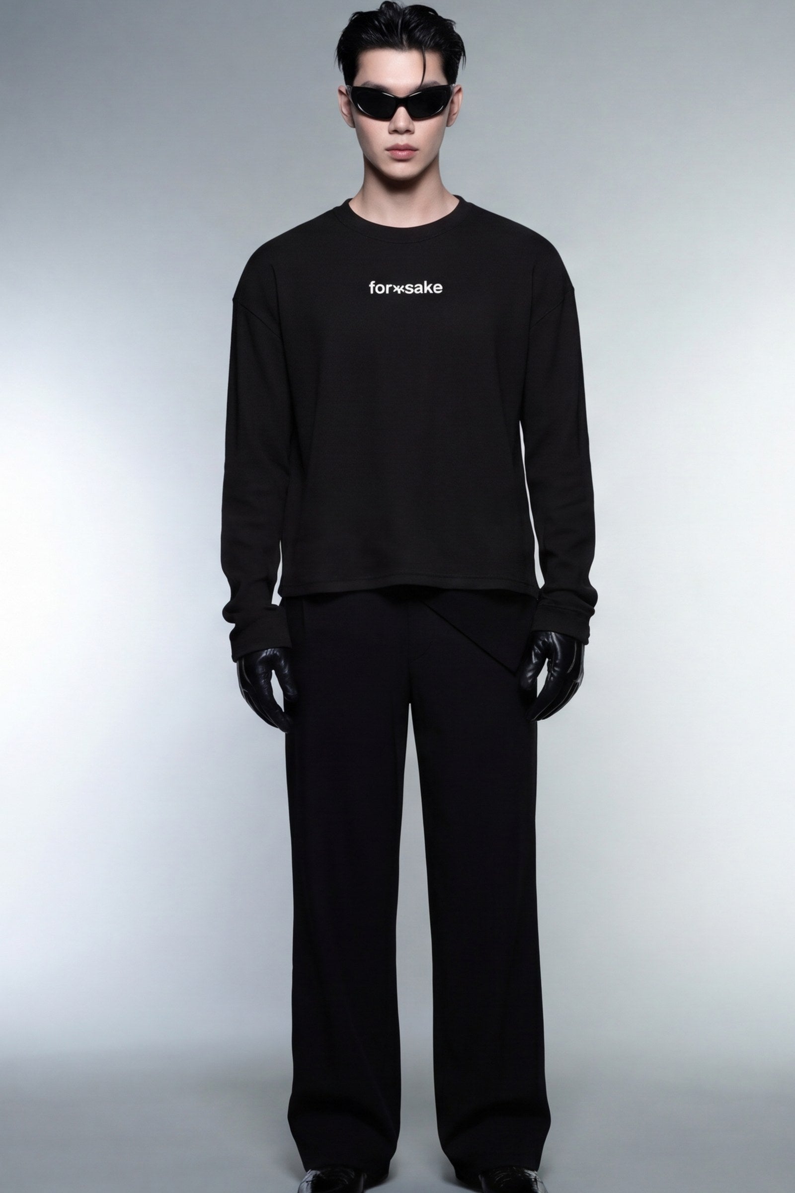 FFS cropped 2:3 | original_media:gid://shopify/MediaImage/30934018949223 | position:4 | Forfksake Little Fucked Up Waffle Long Sleeve Black