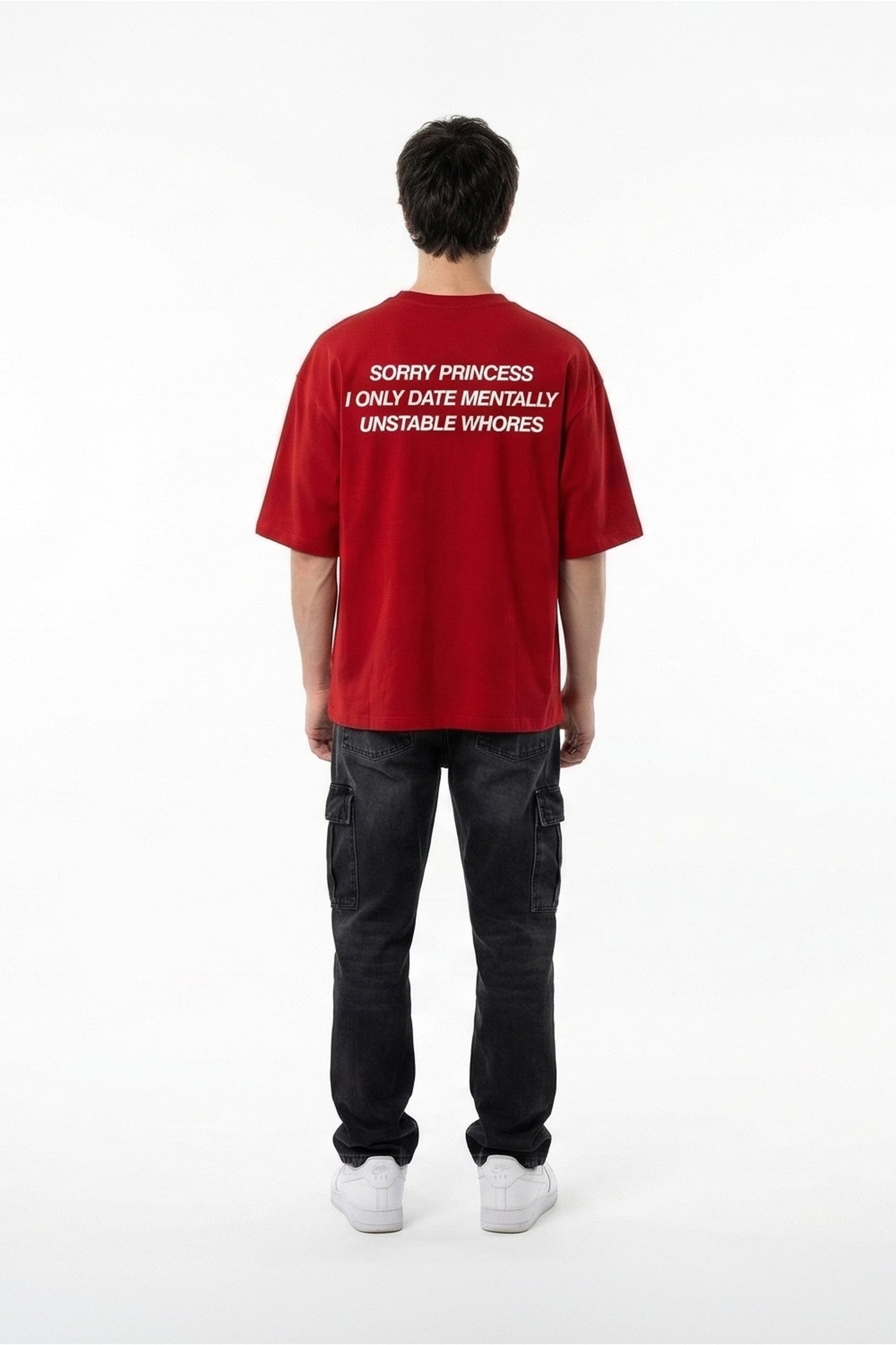 FFS cropped 2:3 | original_media:gid://shopify/MediaImage/30934024355943 | position:4 | Forfksake Mentally Unstable T-Shirt Red