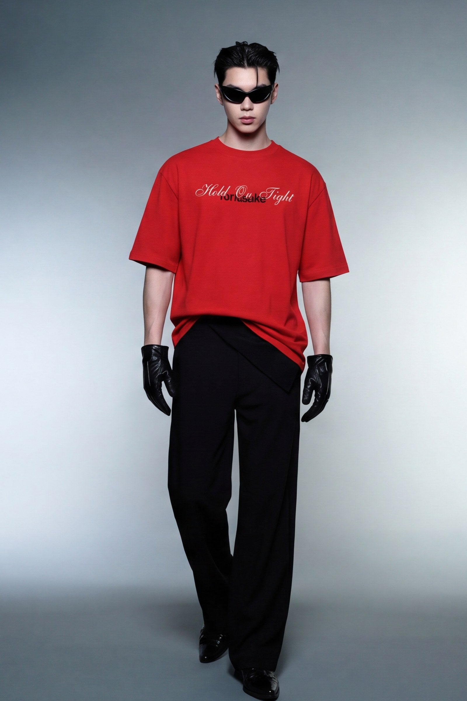 FFS cropped 2:3 | original_media:gid://shopify/MediaImage/30934126559335 | position:4 | Forfksake Play Your Hand Red T-Shirt