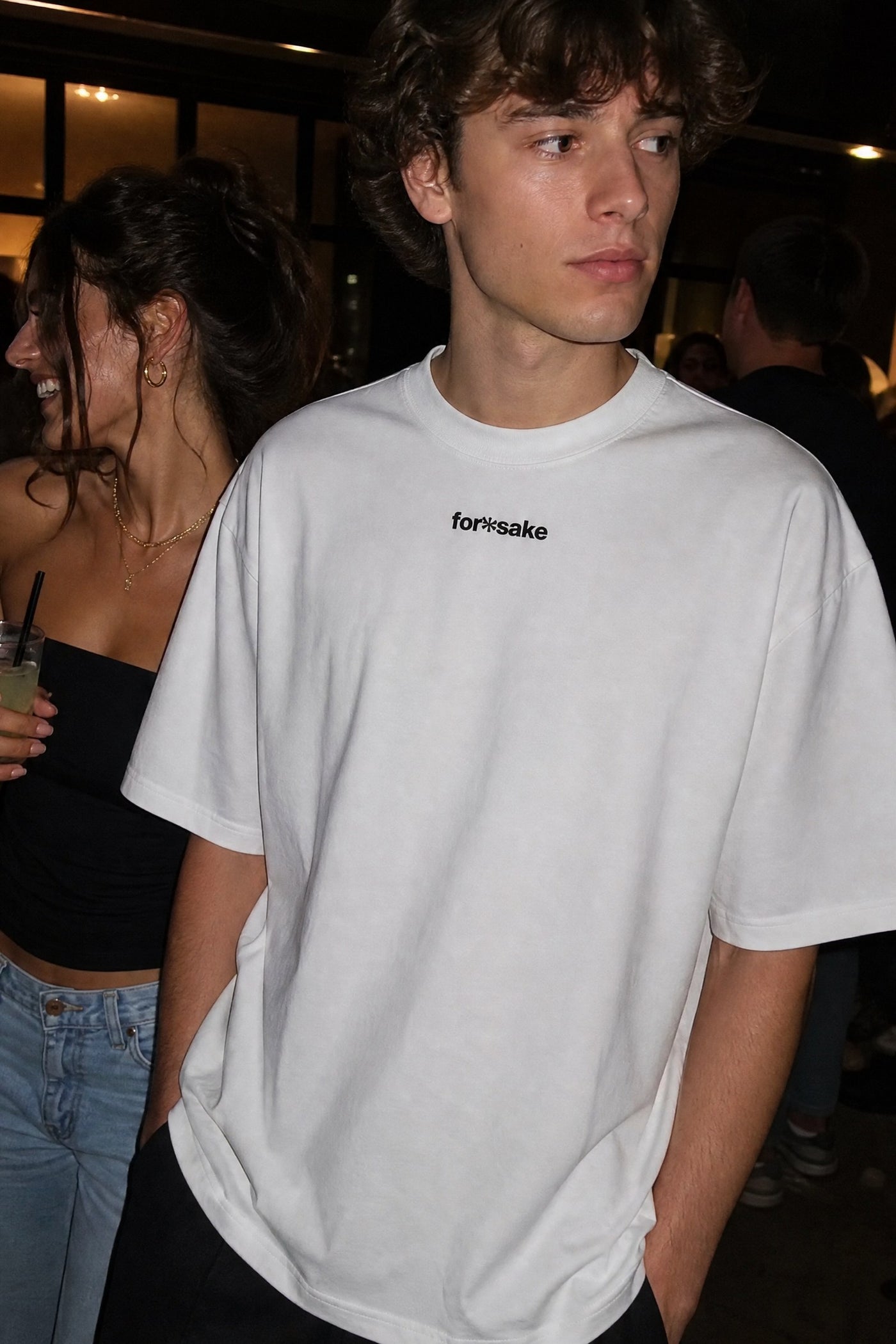 FFS cropped 2:3 | original_media:gid://shopify/MediaImage/30934187212903 | position:4 | Forfksake Single White T-Shirt