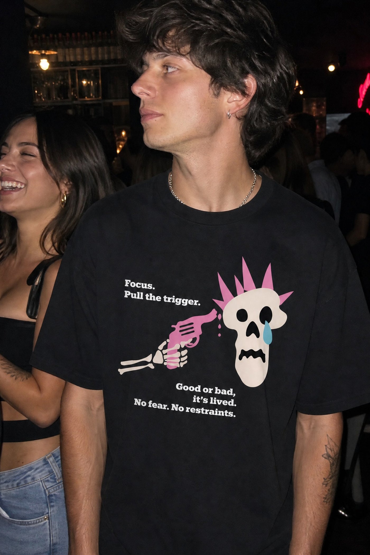 FFS cropped 2:3 | original_media:gid://shopify/MediaImage/30934262022247 | position:4 | Forfksake Trigger Pull Tee - Black