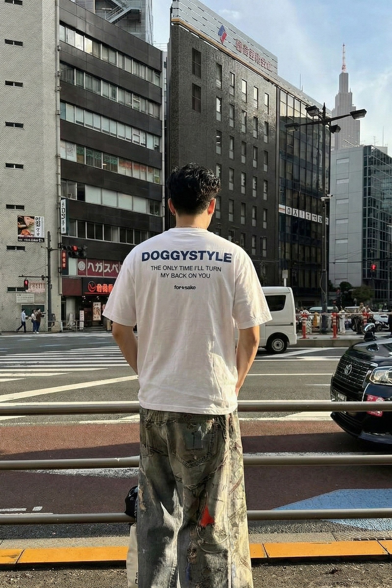 FFS cropped 2:3 | original_media:gid://shopify/MediaImage/30934266806375 | position:4 | Forfksake Turn My Back White T-Shirt