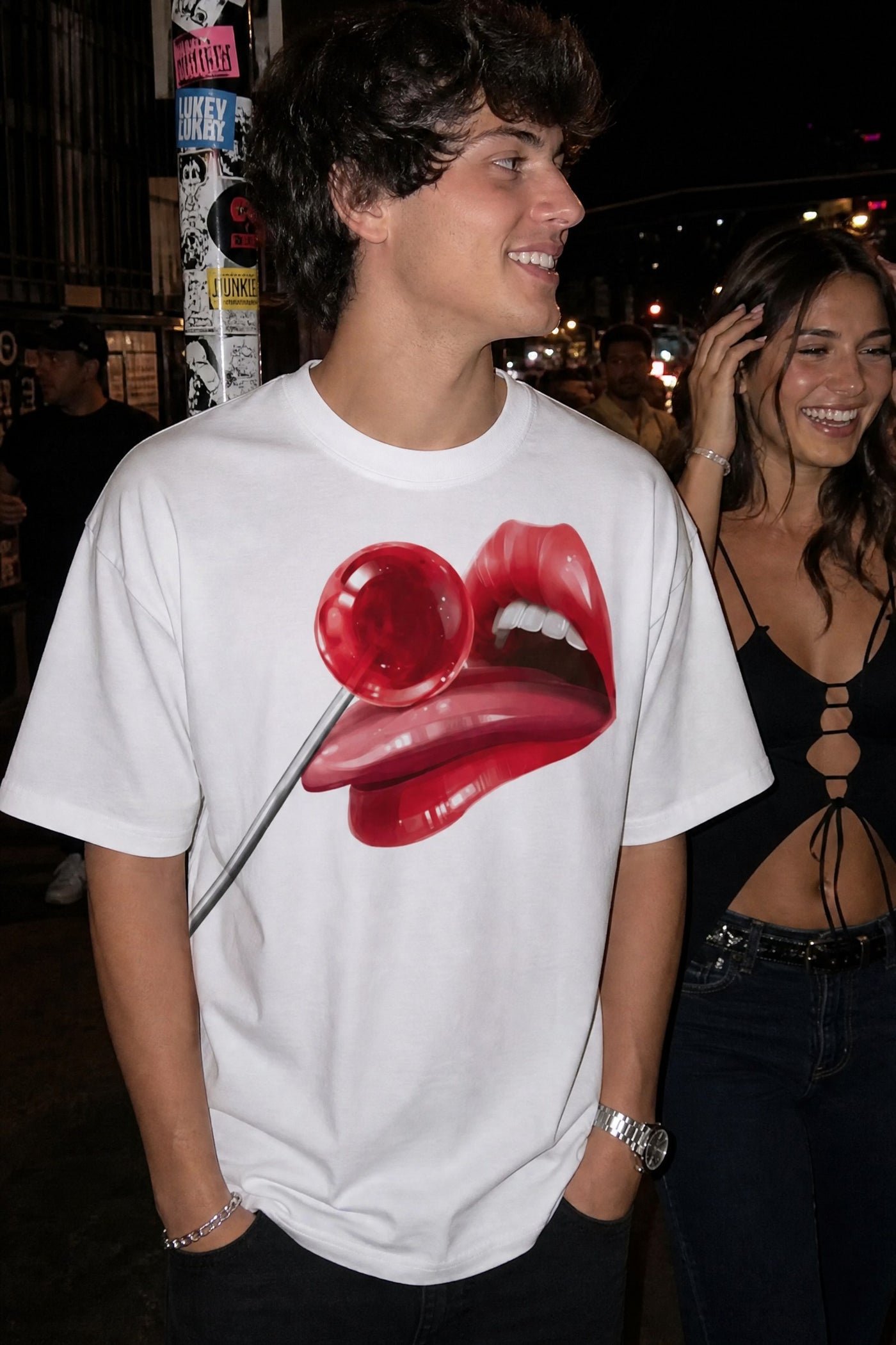 FFS cropped 2:3 | original_media:gid://shopify/MediaImage/30934293741671 | position:4 | Forfksake Wicked Treats White T-Shirt