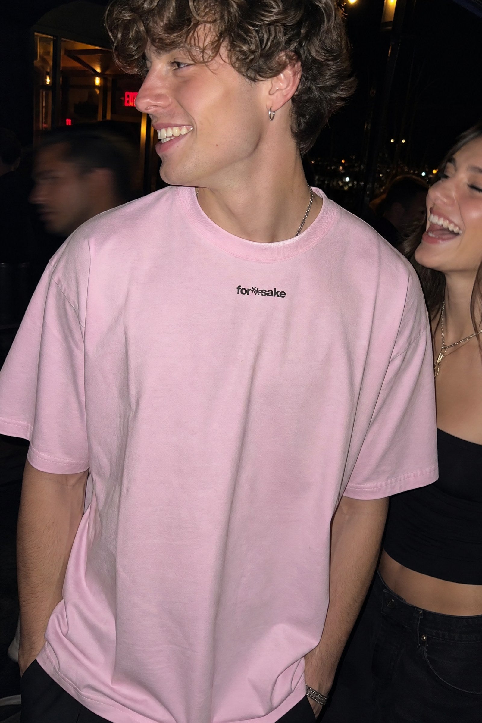 FFS cropped 2:3 | original_media:gid://shopify/MediaImage/30934295248999 | position:4 | Forfksake Woke Up Sexy Pink T-Shirt