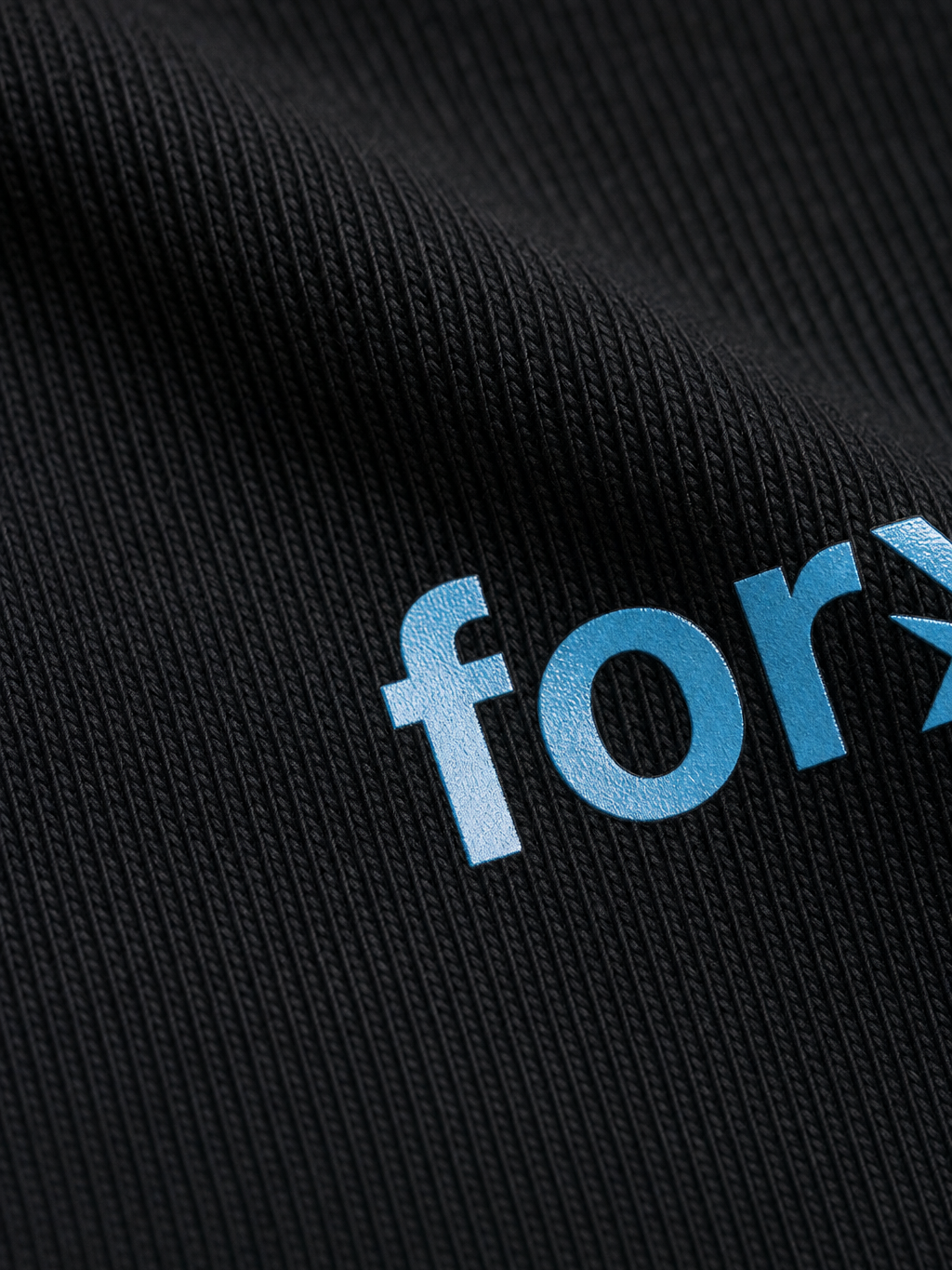 Forfksake Pray For Nothing Waffle Long Sleeve Black – close-up detail