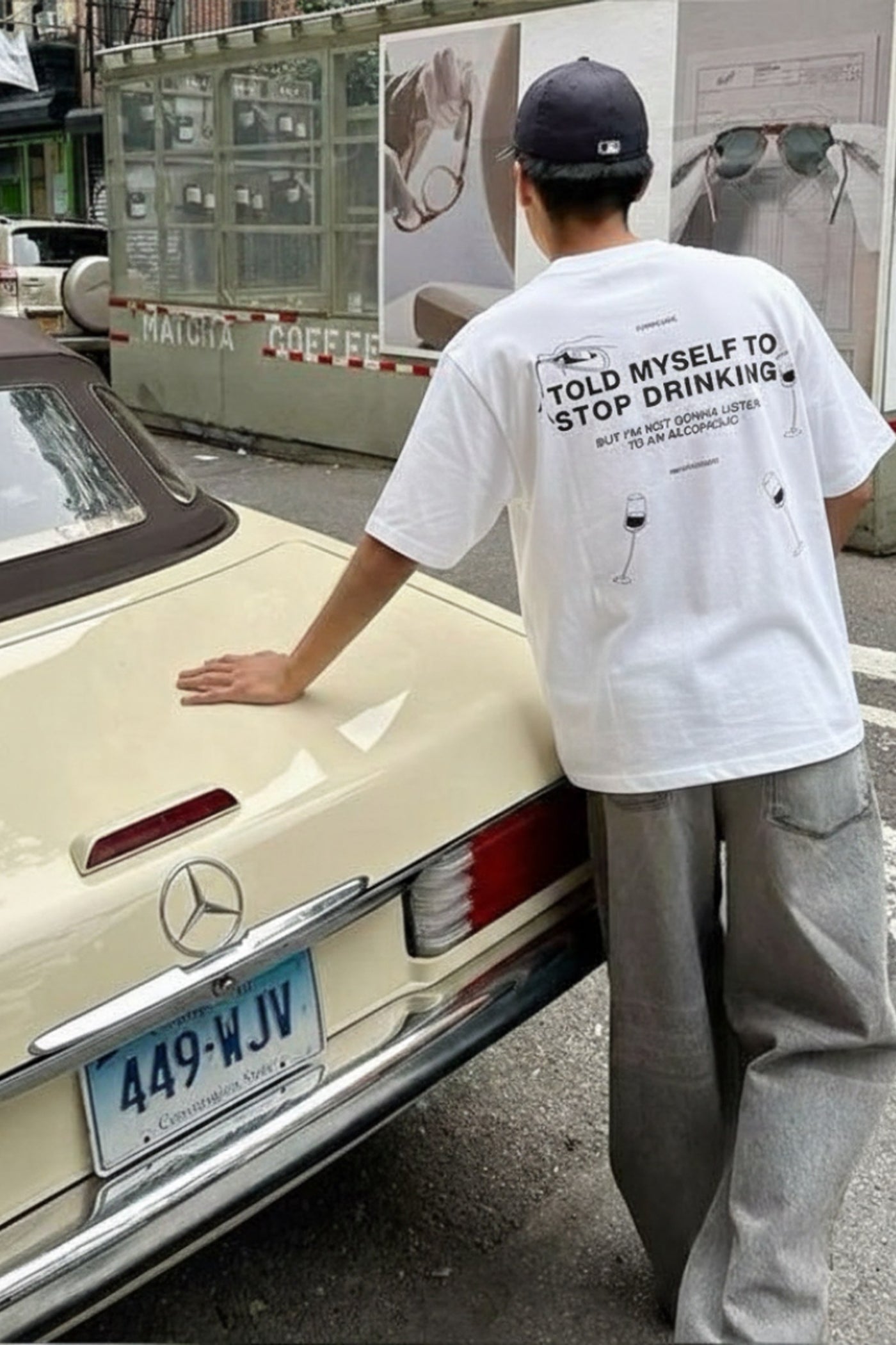 FFS cropped 2:3 | original_media:gid://shopify/MediaImage/30933573992551 | position:5 | Forfksake Alcoholic White T-Shirt
