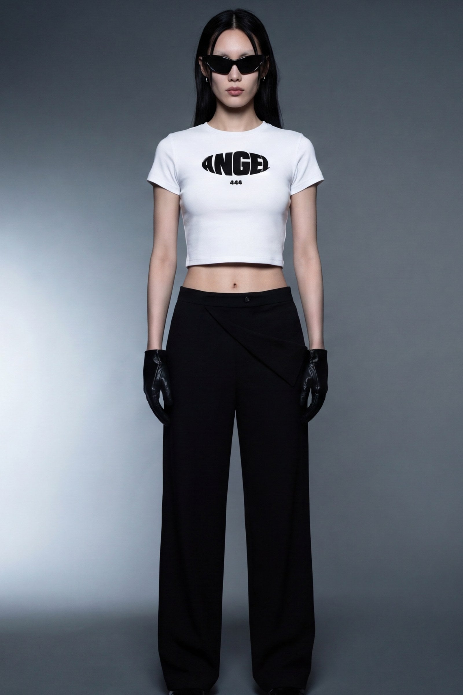 FFS cropped 2:3 | original_media:gid://shopify/MediaImage/30933642444903 | position:5 | Forfksake Angel Cute White Baby Tee