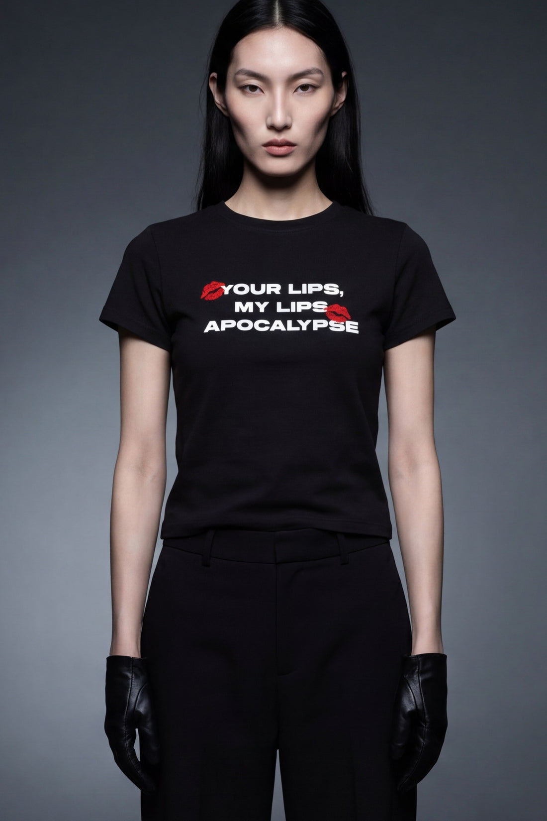 FFS cropped 2:3 | original_media:gid://shopify/MediaImage/30933643952231 | position:5 | Forfksake Apocalypse Baby Tee Black