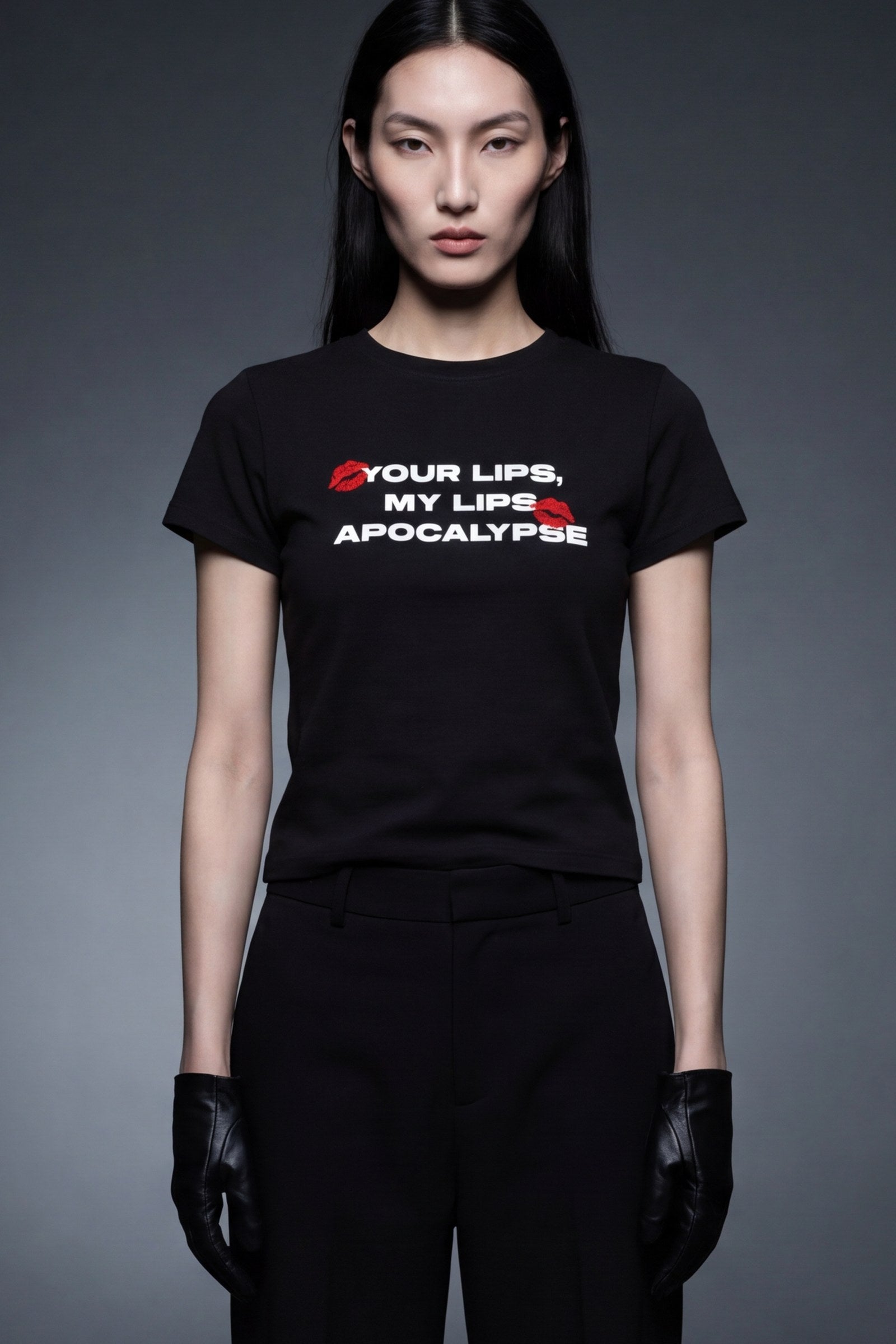 FFS cropped 2:3 | original_media:gid://shopify/MediaImage/30933643952231 | position:5 | Forfksake Apocalypse Baby Tee Black
