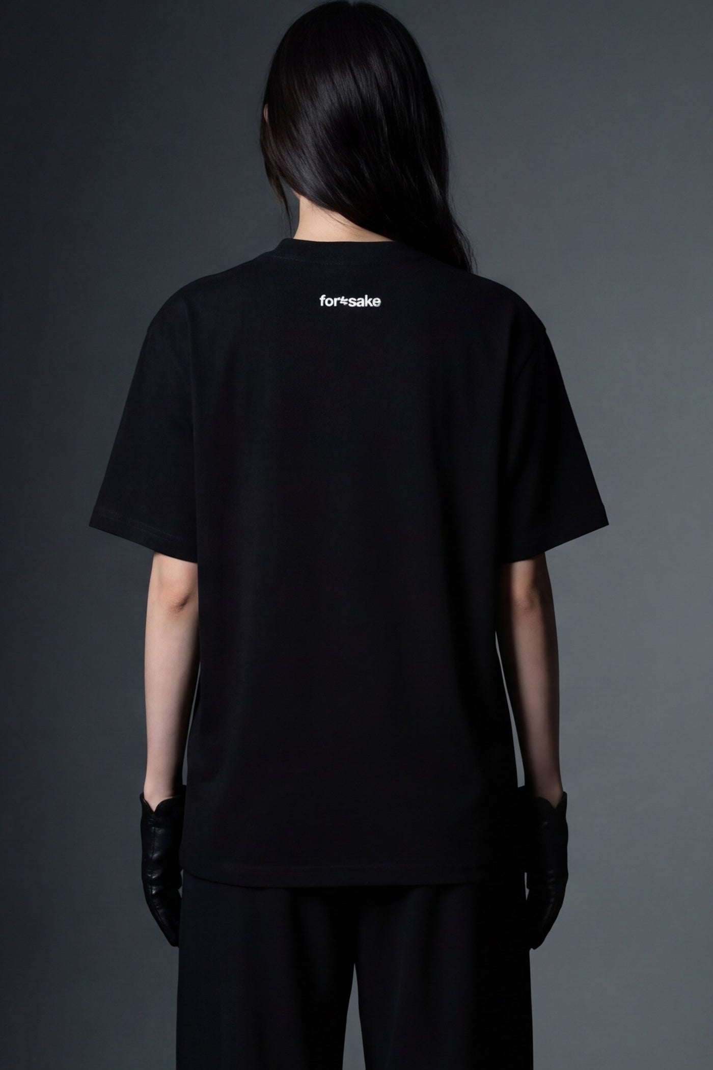 FFS cropped 2:3 | original_media:gid://shopify/MediaImage/30933644804199 | position:5 | Forfksake Around Girl's Black T-Shirt