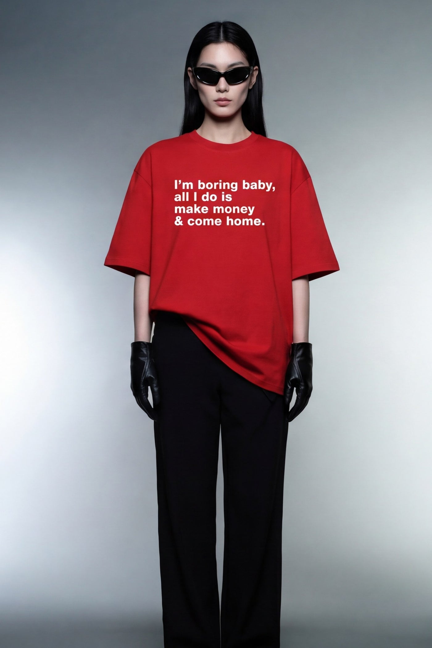 FFS cropped 2:3 | original_media:gid://shopify/MediaImage/30933673312359 | position:5 | Forfksake Boring Baby T-Shirt Red