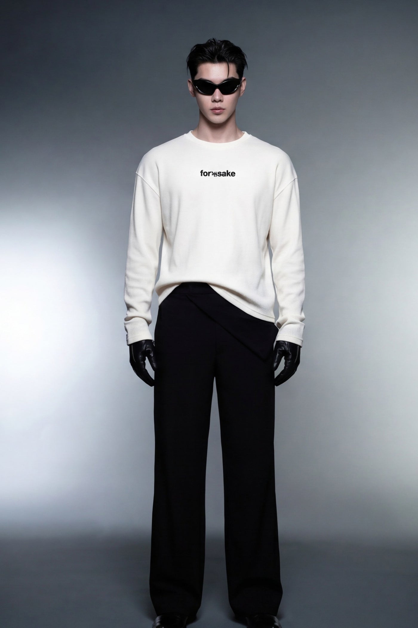FFS cropped 2:3 | original_media:gid://shopify/MediaImage/30933694185575 | position:5 | Forfksake Don't Stop Working Waffle Long Sleeve Off White