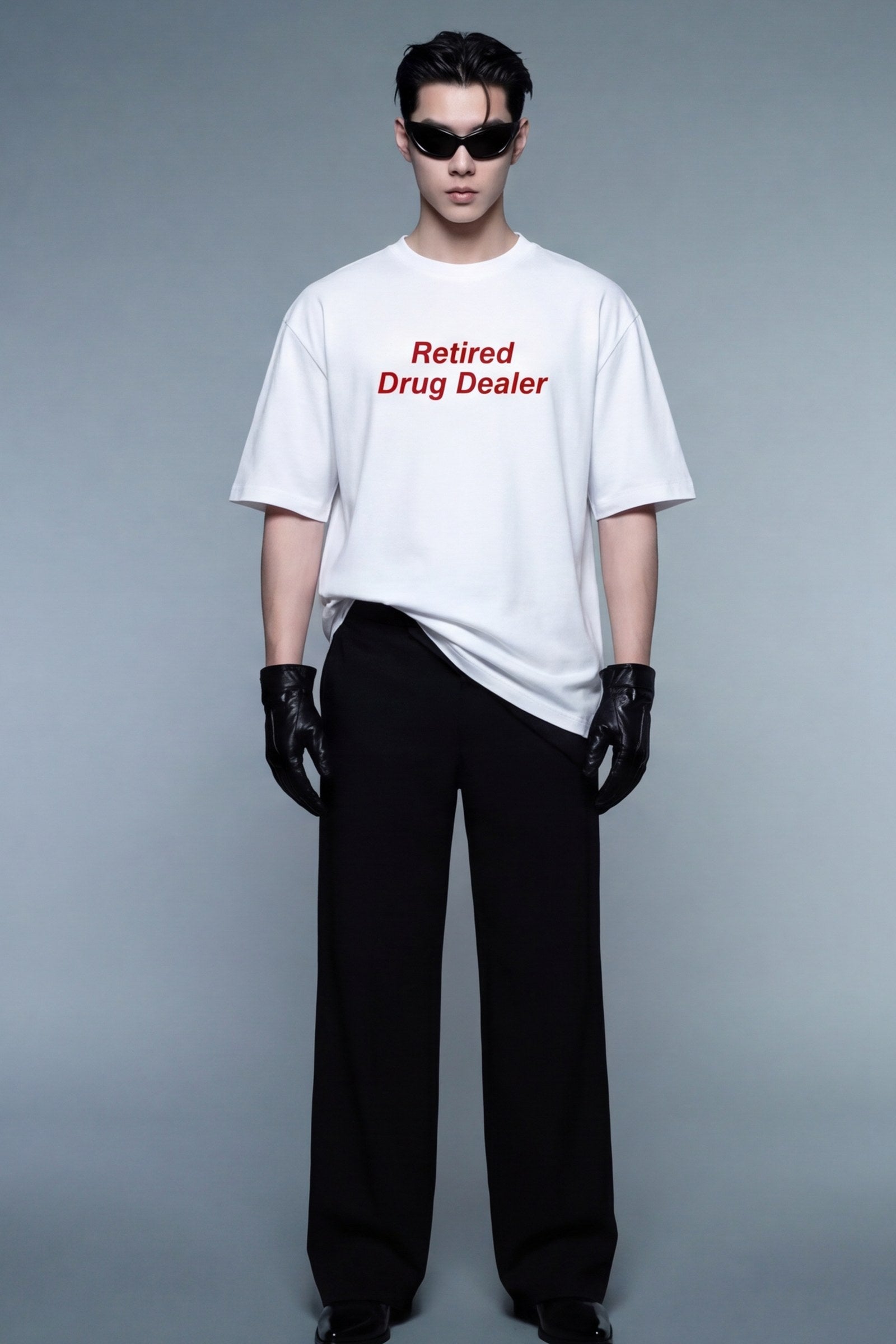 FFS cropped 2:3 | original_media:gid://shopify/MediaImage/30933704081511 | position:5 | Forfksake Drug Dealer White T-Shirt