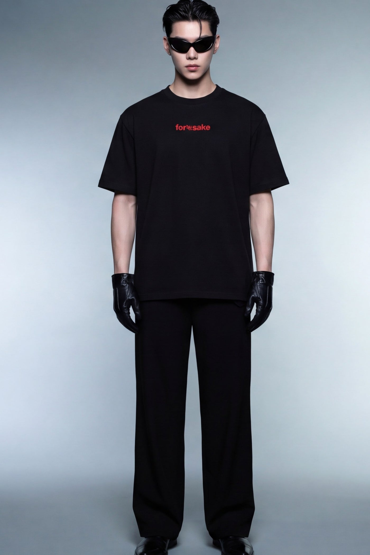 FFS cropped 2:3 | original_media:gid://shopify/MediaImage/30933744418919 | position:5 | Forfksake Fake Love Black T-Shirt