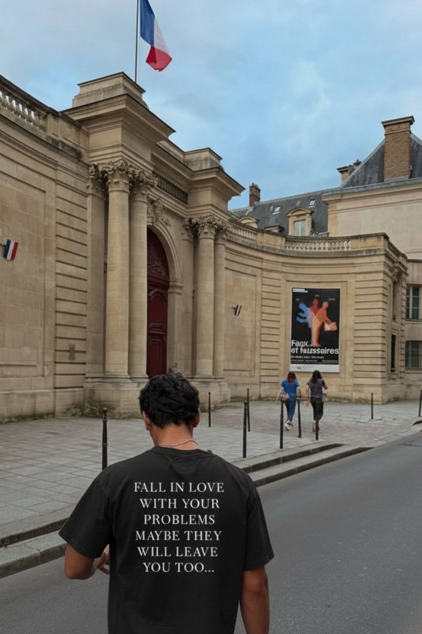 FFS cropped 2:3 | original_media:gid://shopify/MediaImage/30933747925095 | position:5 | Forfksake Fall In Love With Your Problems Black T-Shirt