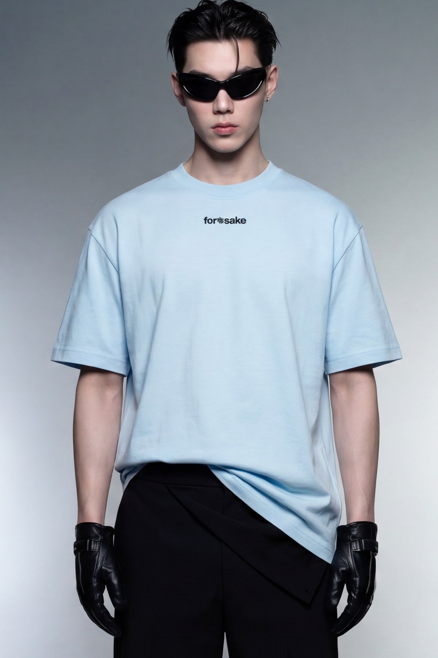 FFS cropped 2:3 | original_media:gid://shopify/MediaImage/30933773713511 | position:5 | Forfksake Gentle Light Blue T-Shirt