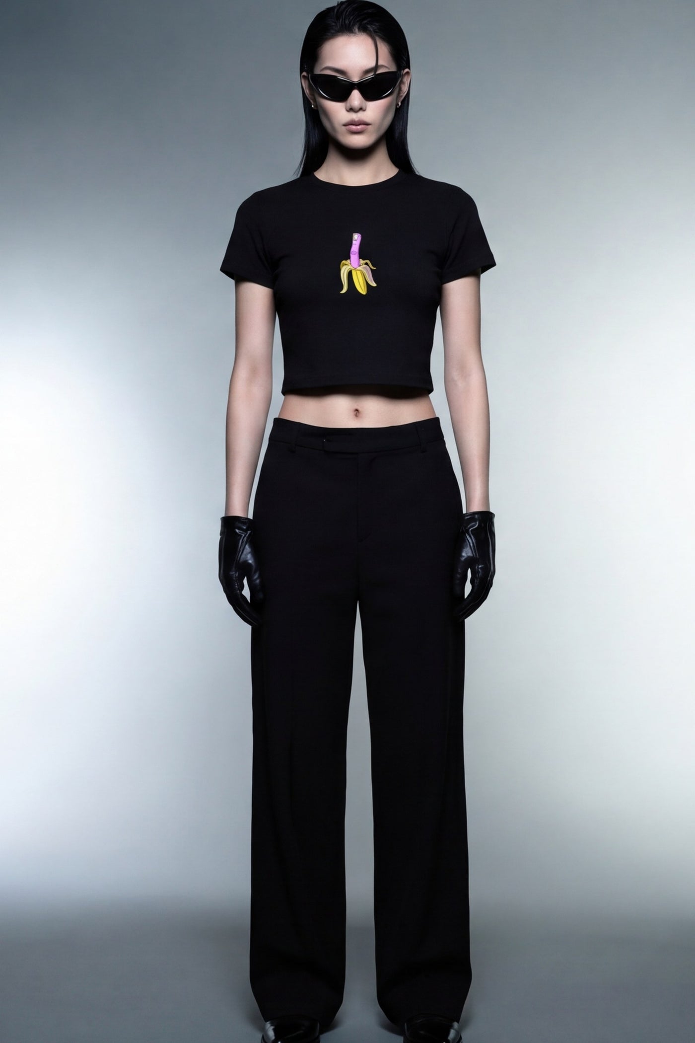 FFS cropped 2:3 | original_media:gid://shopify/MediaImage/30933858386023 | position:5 | Forfksake Give Banana Fuck Baby Tee
