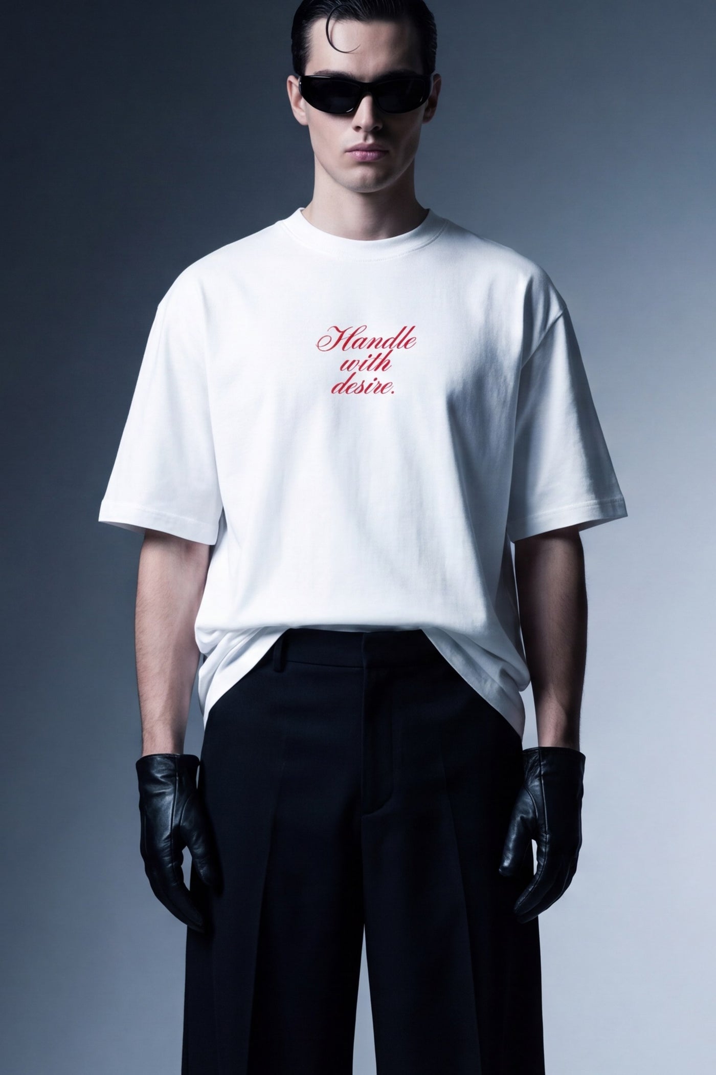 FFS cropped 2:3 | original_media:gid://shopify/MediaImage/30933957640295 | position:5 | Forfksake Handle With Desire White T-Shirt