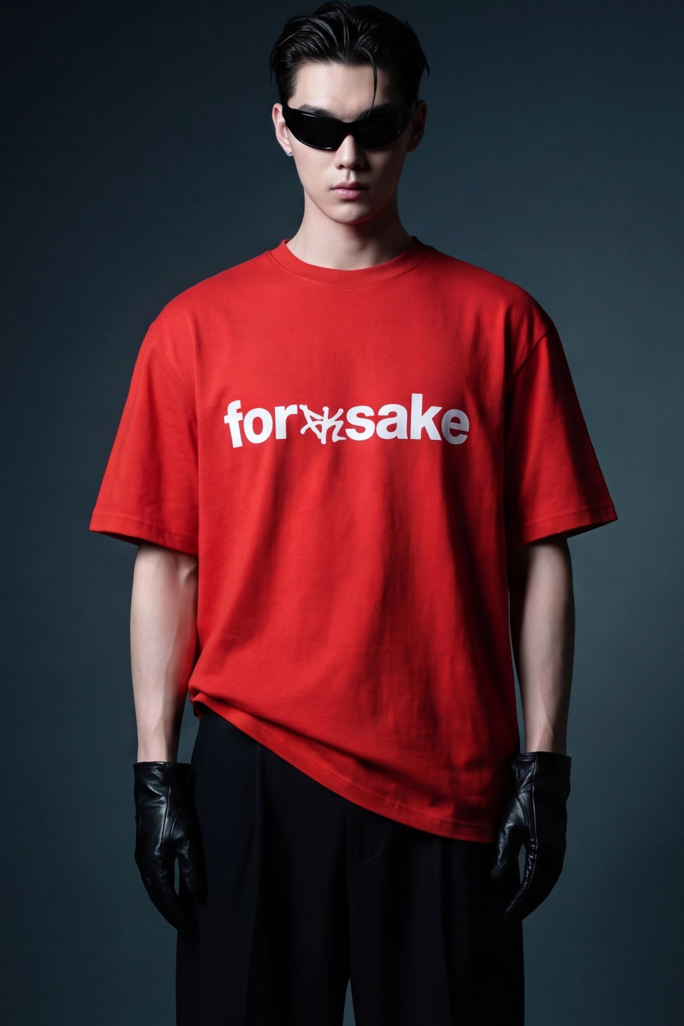 FFS cropped 2:3 | original_media:gid://shopify/MediaImage/30933959147623 | position:5 | Forfksake Happiness Is A Joint Effort T-Shirt(red)