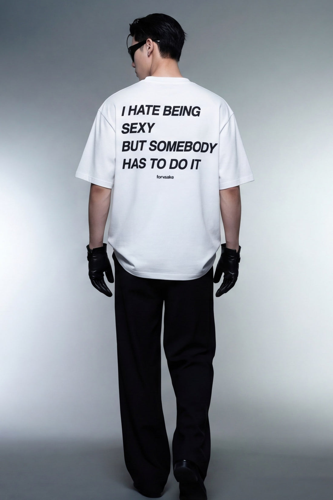 FFS cropped 2:3 | original_media:gid://shopify/MediaImage/30933960294503 | position:5 | Forfksake Hate Being Sexy T-Shirt White