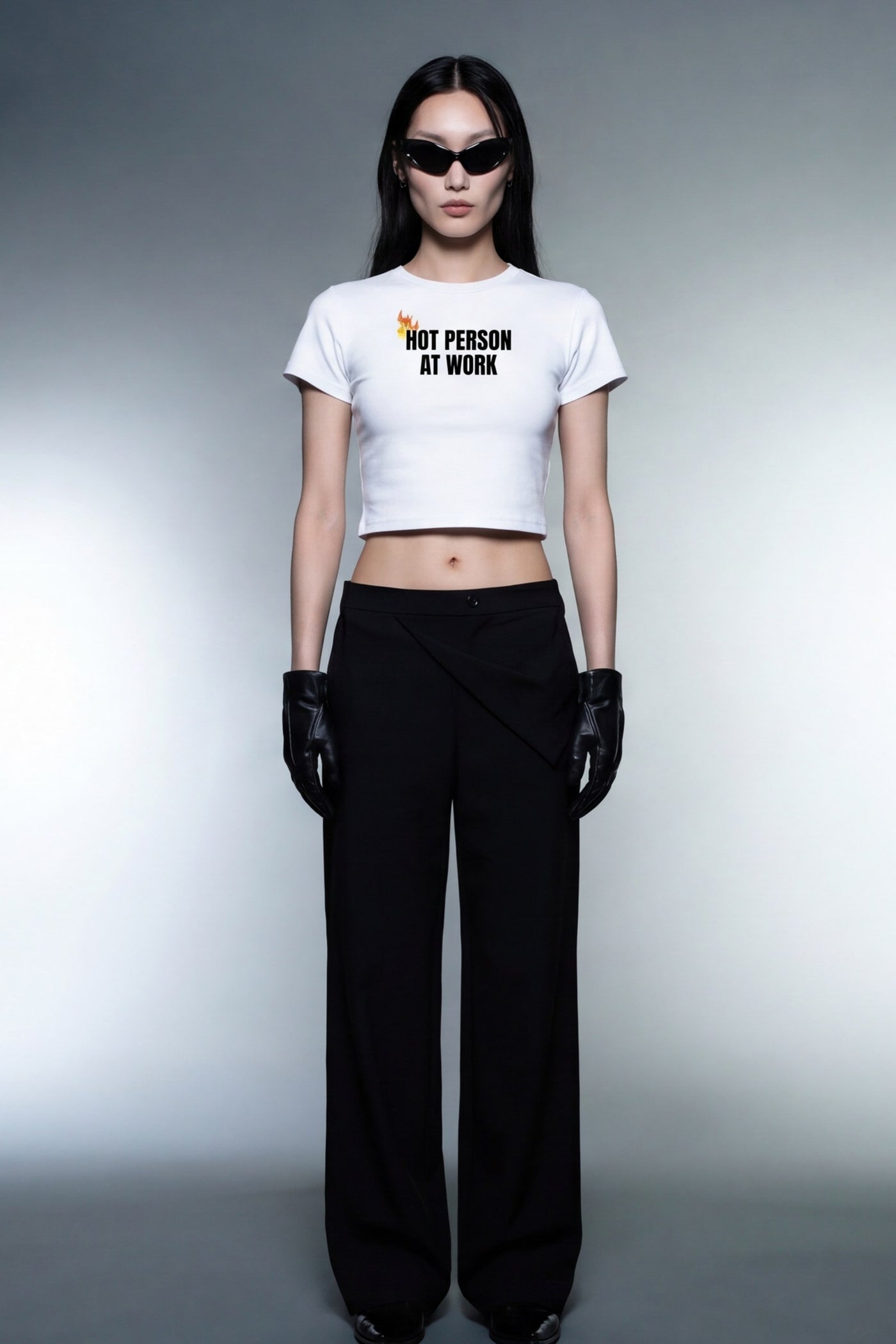 FFS cropped 2:3 | original_media:gid://shopify/MediaImage/30933969109095 | position:5 | Forfksake Hot Gray Baby Tee