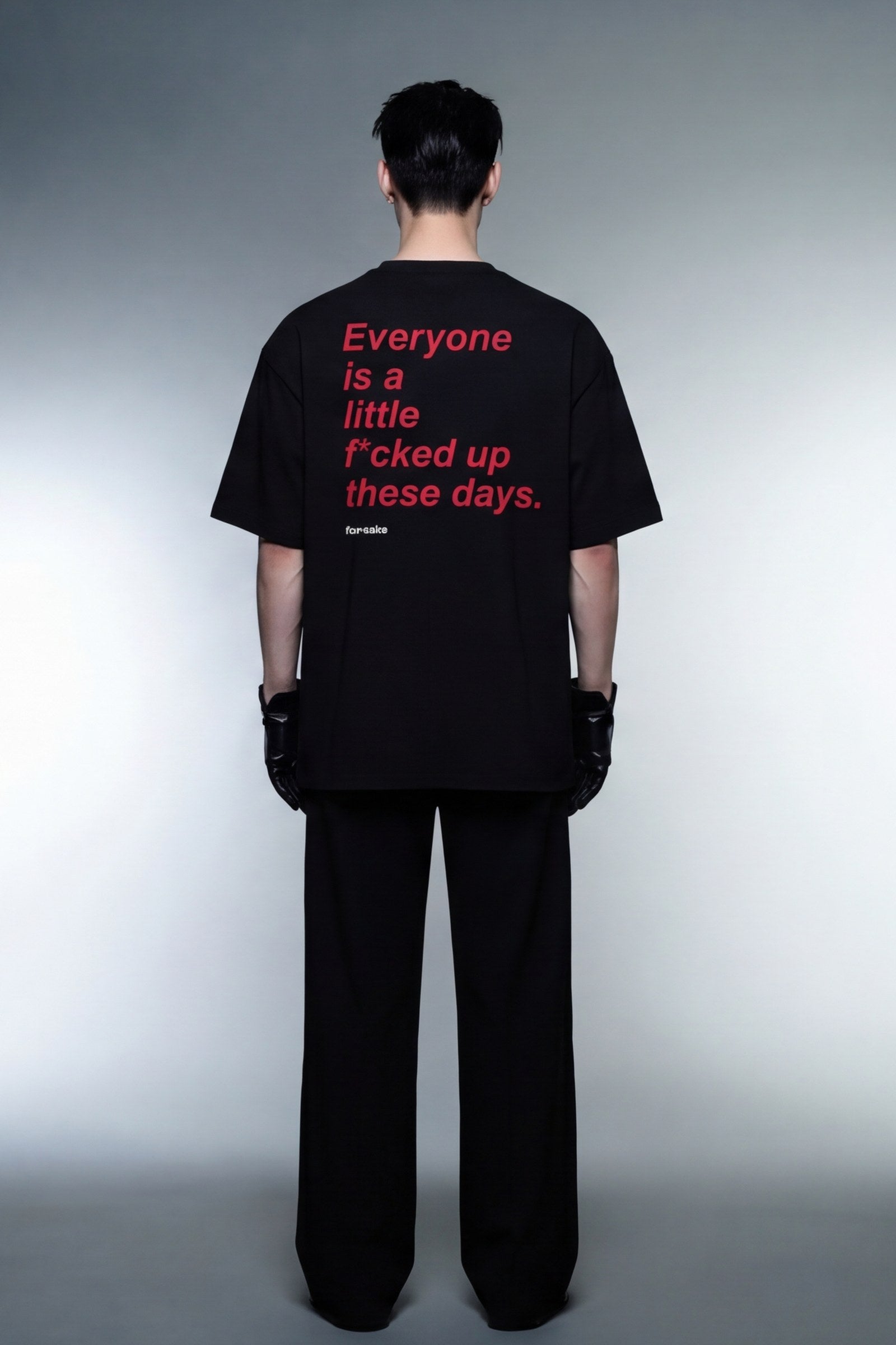 FFS cropped 2:3 | original_media:gid://shopify/MediaImage/30934017540199 | position:5 | Forfksake Little Fucked Up T-Shirt Black