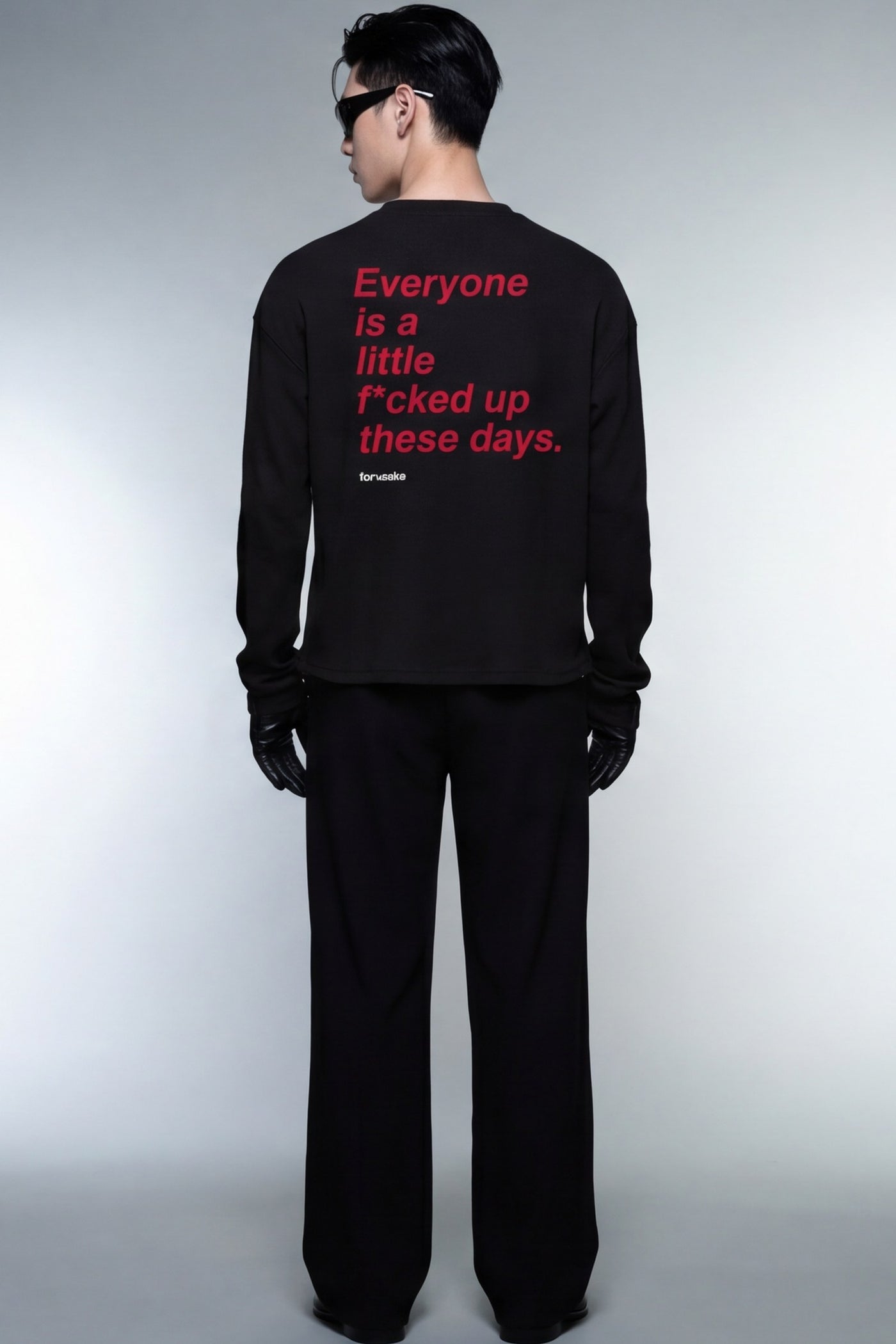 FFS cropped 2:3 | original_media:gid://shopify/MediaImage/30934018981991 | position:5 | Forfksake Little Fucked Up Waffle Long Sleeve Black