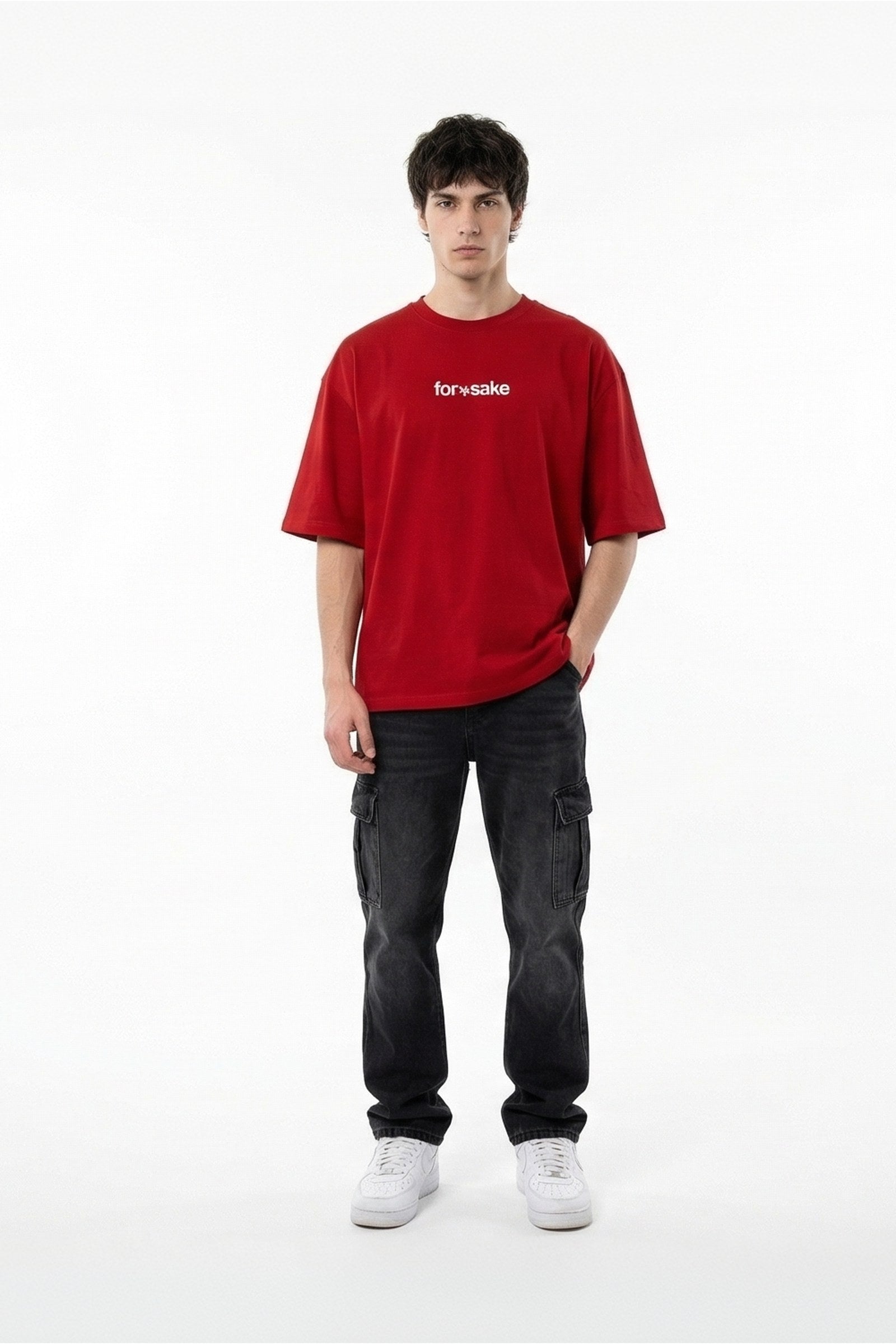 FFS cropped 2:3 | original_media:gid://shopify/MediaImage/30934024519783 | position:5 | Forfksake Mentally Unstable T-Shirt Red
