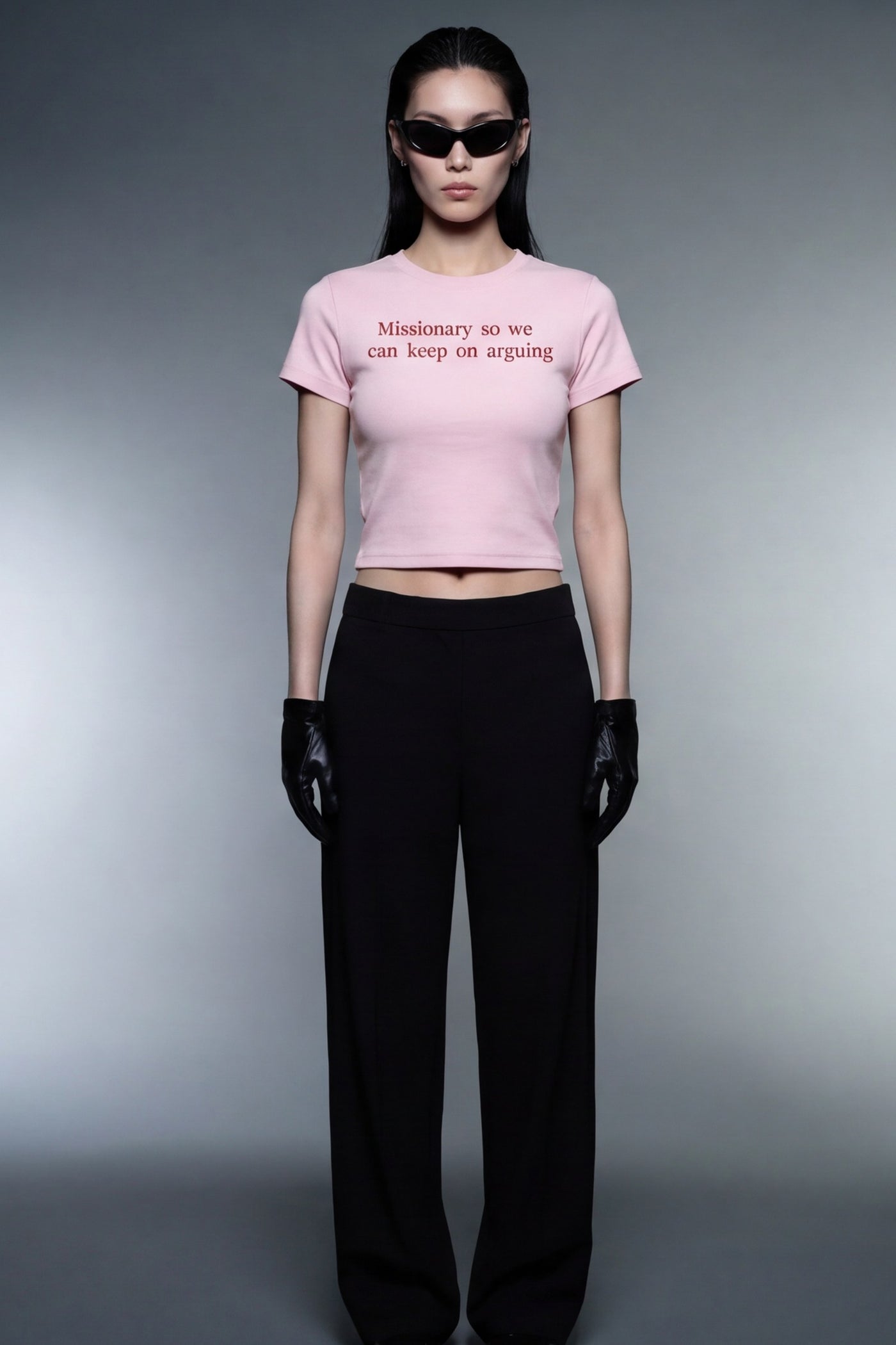 FFS cropped 2:3 | original_media:gid://shopify/MediaImage/30934038872167 | position:5 | Forfksake Missionary Pink Baby Tee