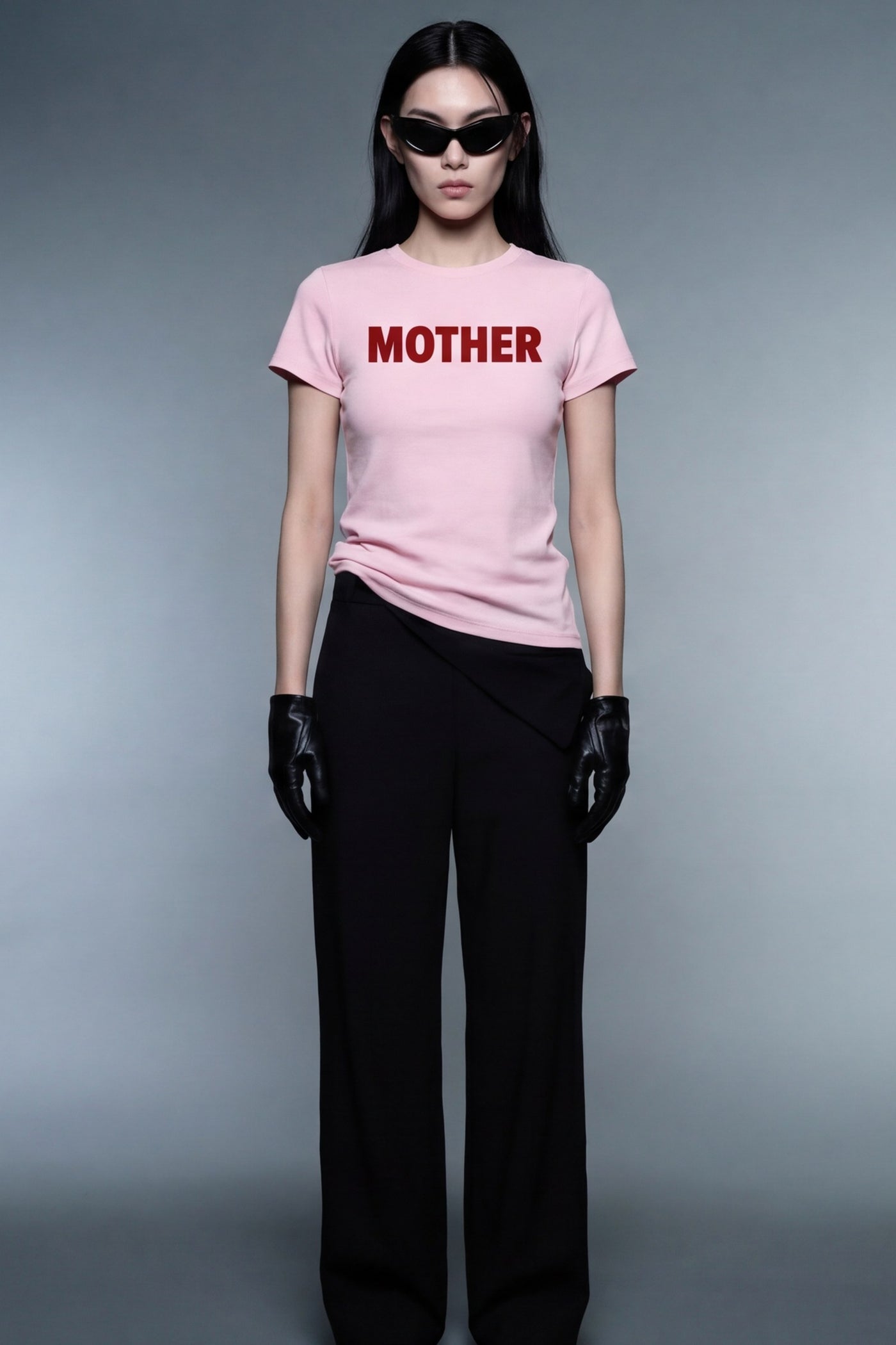 FFS cropped 2:3 | original_media:gid://shopify/MediaImage/30934066561127 | position:5 | Forfksake Mother Pink Baby Tee