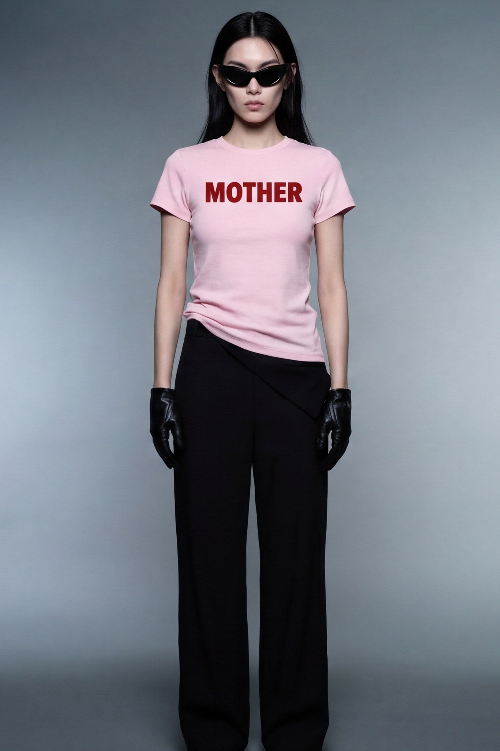 FFS cropped 2:3 | original_media:gid://shopify/MediaImage/30934066561127 | position:5 | Forfksake Mother Pink Baby Tee