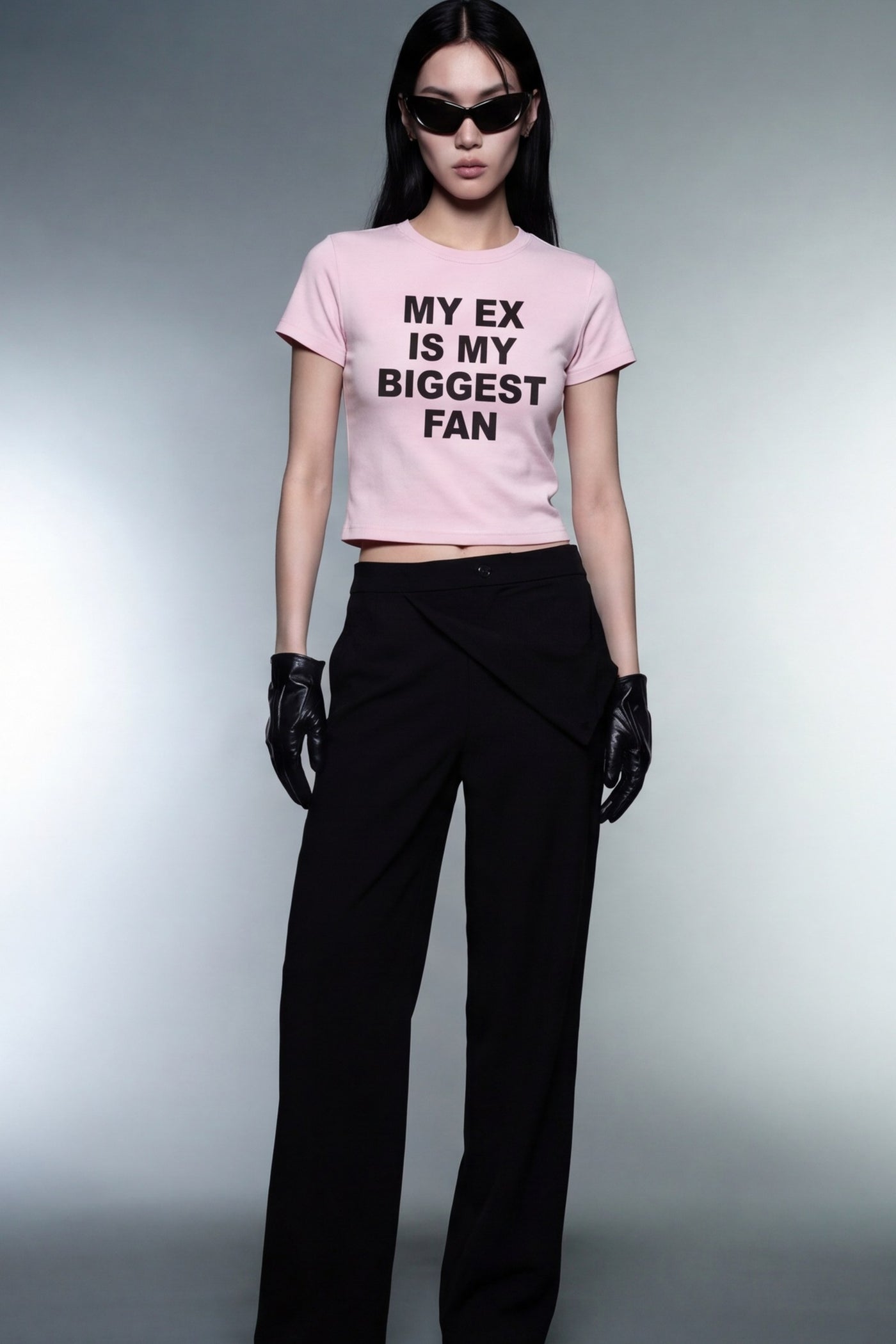 FFS cropped 2:3 | original_media:gid://shopify/MediaImage/30934077112423 | position:5 | Forfksake My Ex Is My Biggest Fan Baby Tee Pink