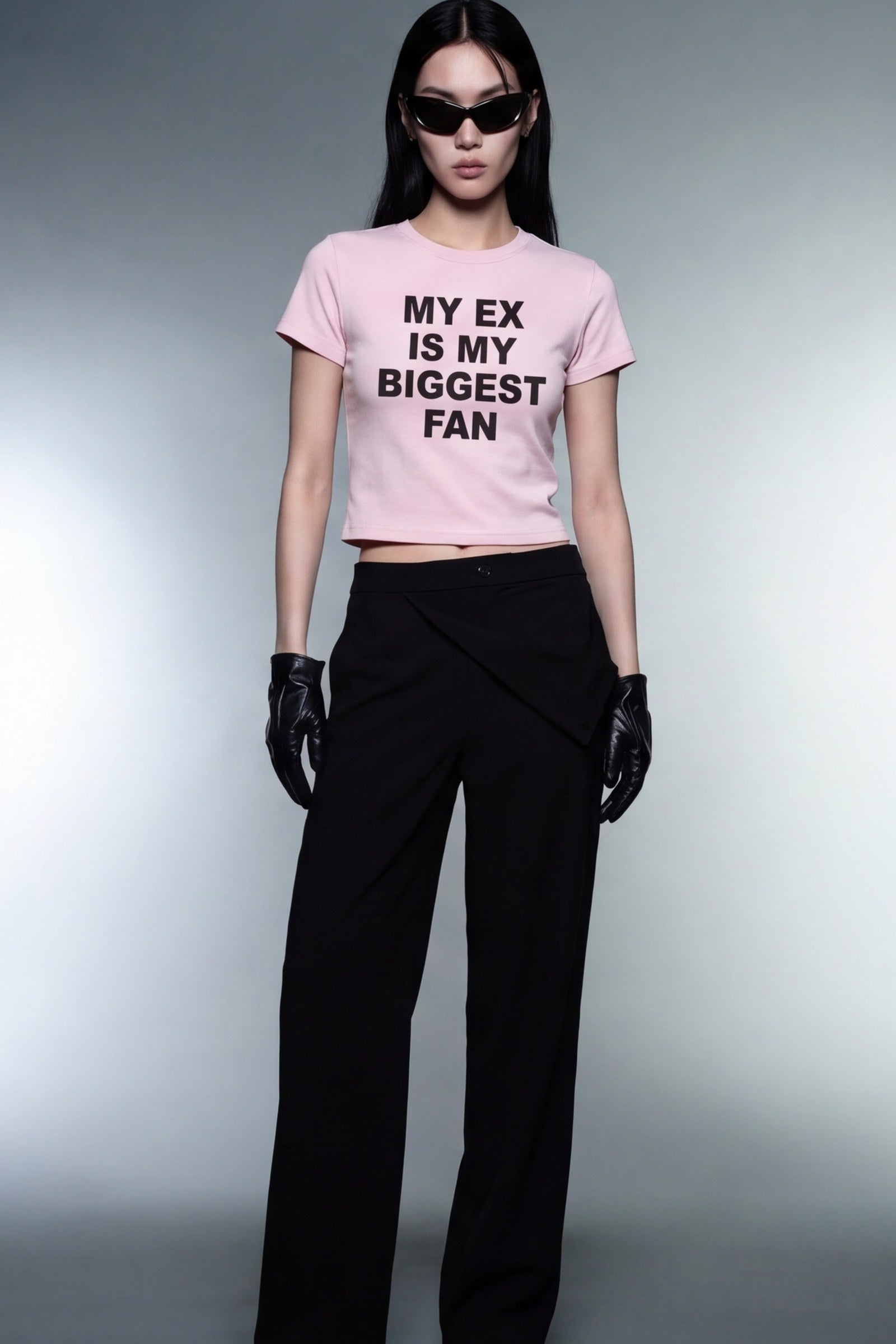 FFS cropped 2:3 | original_media:gid://shopify/MediaImage/30934077112423 | position:5 | Forfksake My Ex Is My Biggest Fan Baby Tee Pink