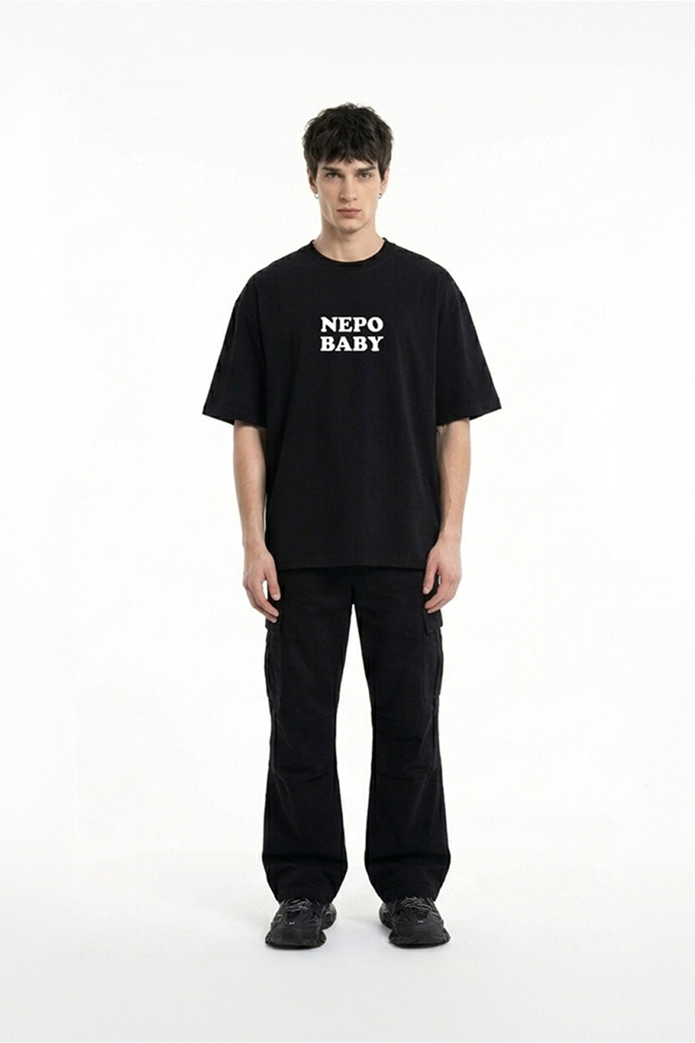 FFS cropped 2:3 | original_media:gid://shopify/MediaImage/30934083010663 | position:5 | Forfksake Nepo Baby T-Shirt Black
