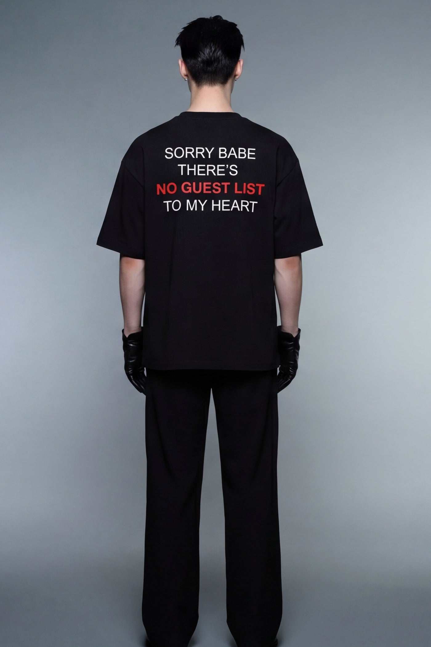 FFS cropped 2:3 | original_media:gid://shopify/MediaImage/30934094905447 | position:5 | Forfksake No Guest List T-Shirt Black