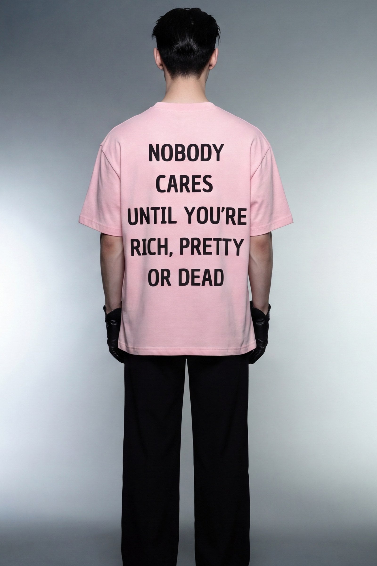 FFS cropped 2:3 | original_media:gid://shopify/MediaImage/30934099820647 | position:5 | Forfksake Nobody Pink T-Shirt