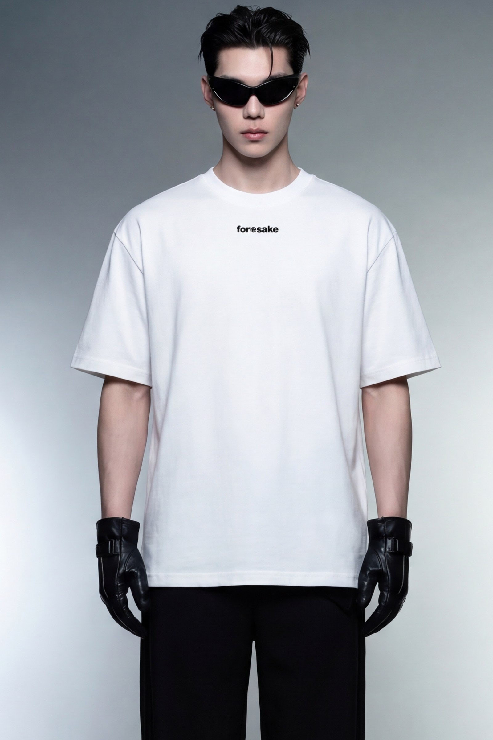 FFS cropped 2:3 | original_media:gid://shopify/MediaImage/30934187442279 | position:5 | Forfksake Single White T-Shirt