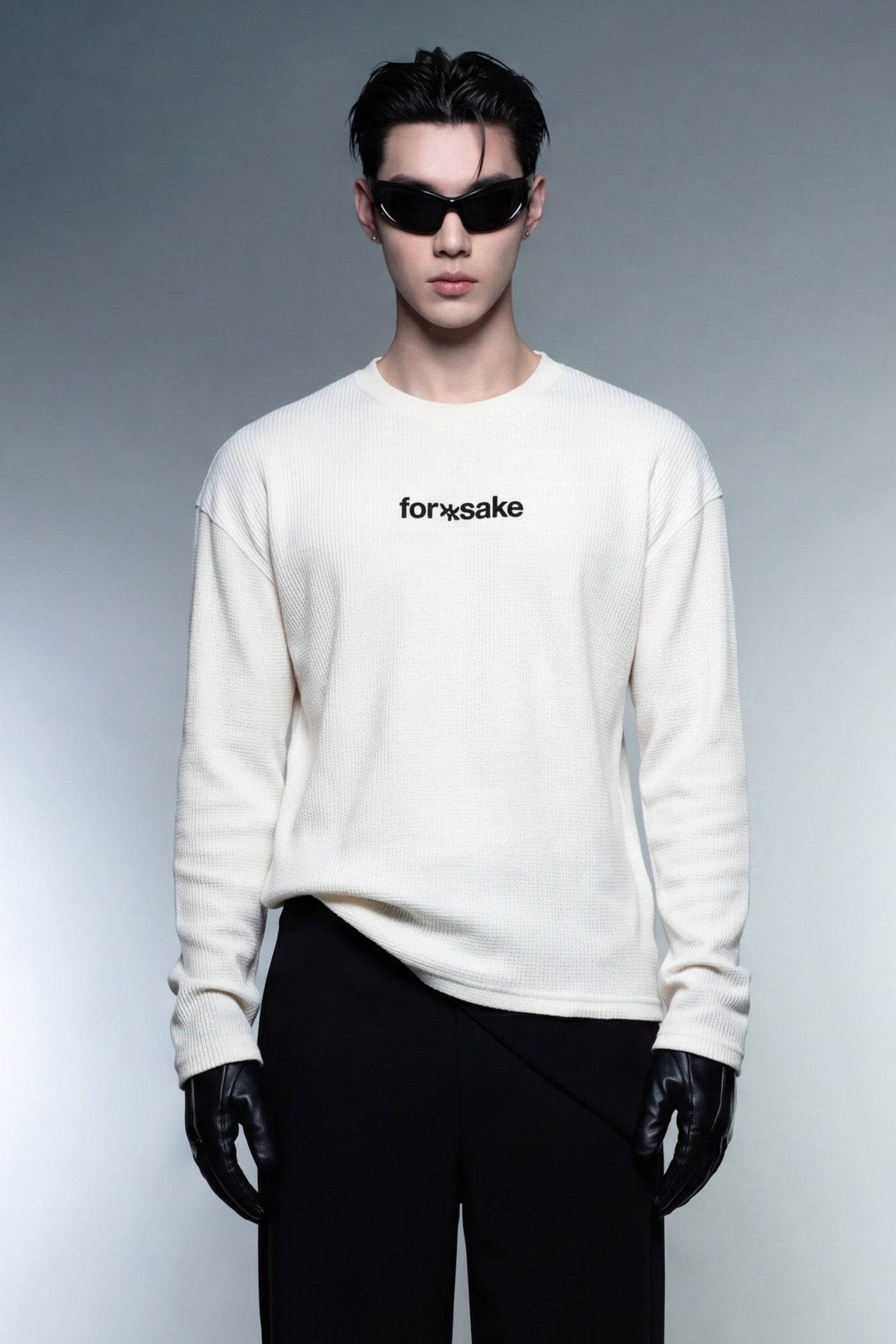 FFS cropped 2:3 | original_media:gid://shopify/MediaImage/30934270083175 | position:5 | Forfksake Walkout Wafle Long Sleeve Off White