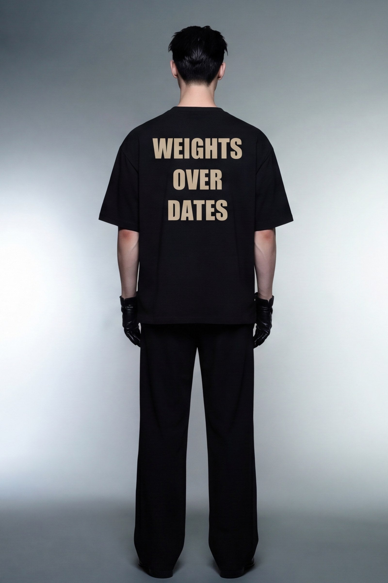 FFS cropped 2:3 | original_media:gid://shopify/MediaImage/30934287876199 | position:5 | Forfksake Weights Over Dates T-Shirt Black
