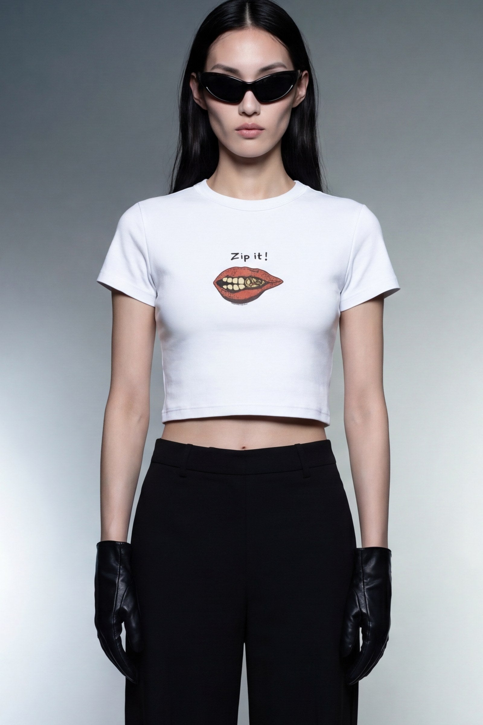 FFS cropped 2:3 | original_media:gid://shopify/MediaImage/30934312157287 | position:5 | Forfksake Zip It Baby Tee